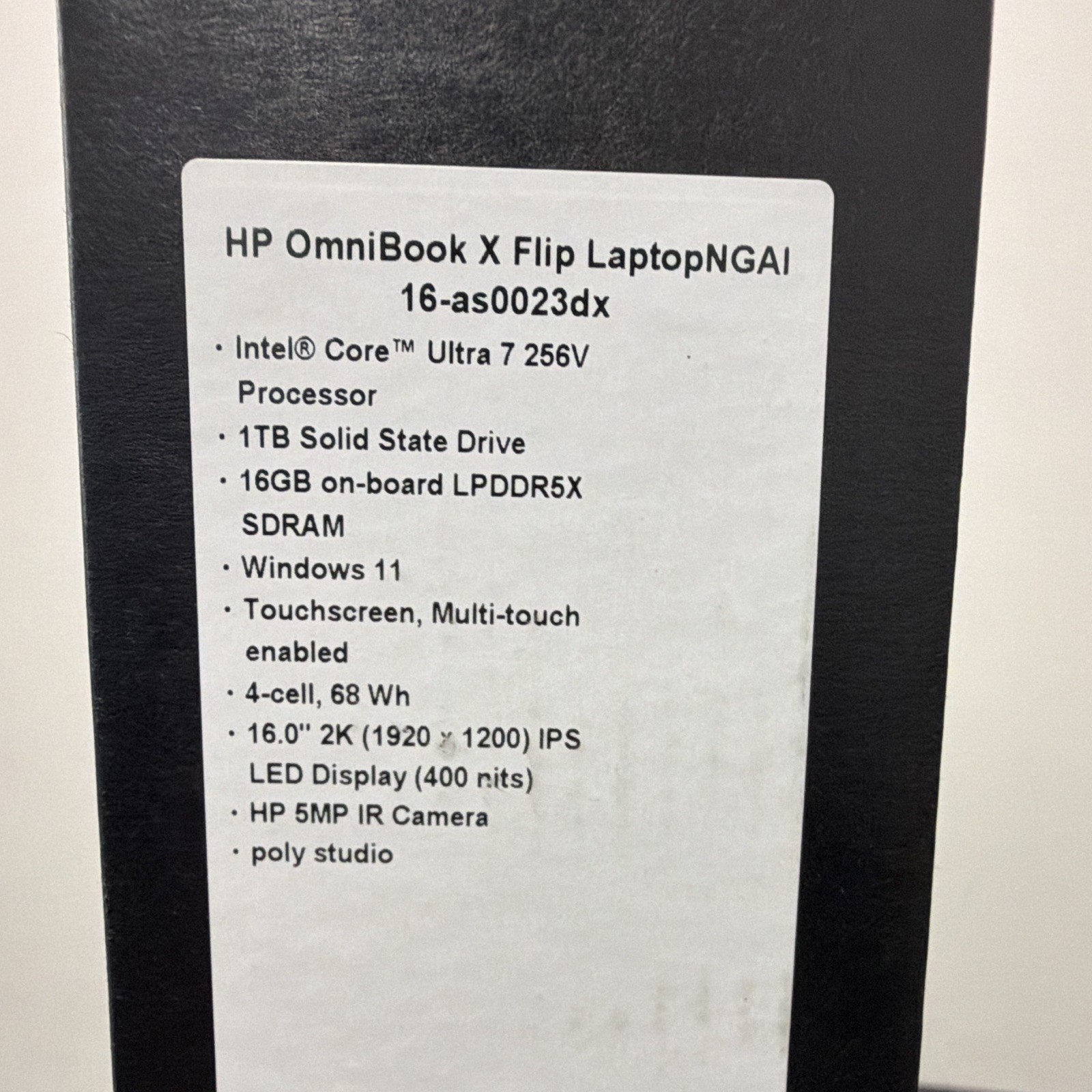 HP OmniBook X Flip 16-as0023dx Core Ultra 7 16GB 1TB SSD 16″ Touch W11