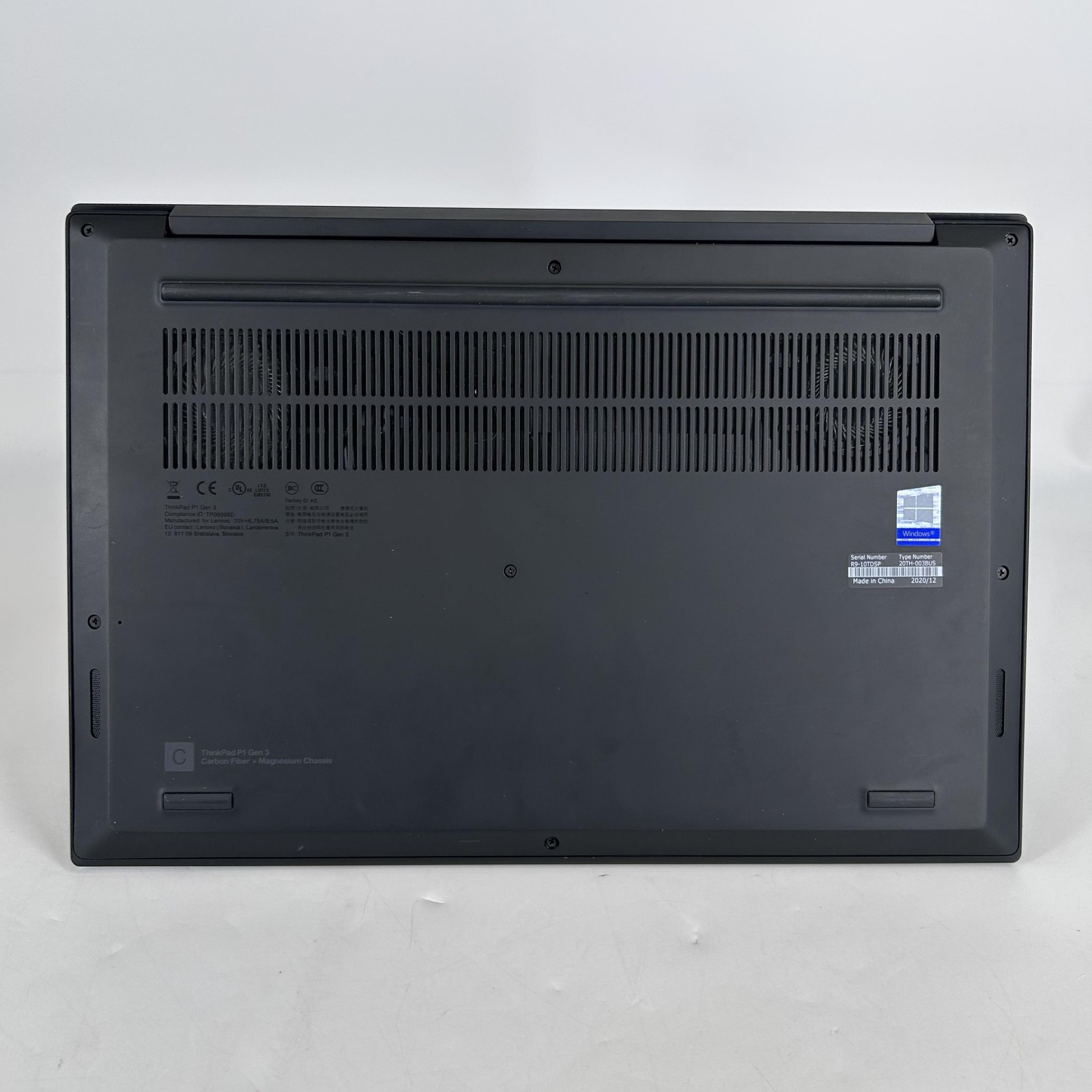 Lenovo ThinkPad P1 Gen 3 15 FHD i7-10850H 2.70GHz 32GB 512GB Quadro T2000 Max-Q
