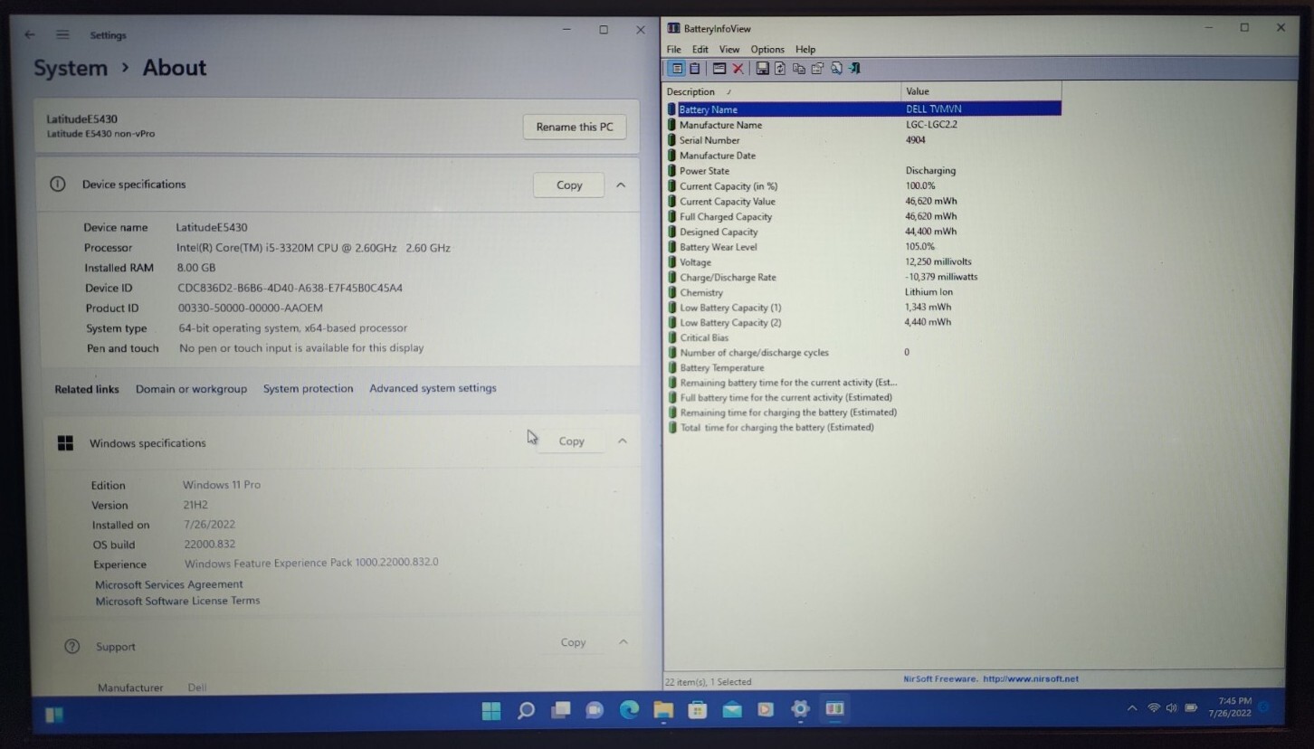 Dell Latitude E5430 Core i5-3320M 2.6GHz/8GB RAM/256GB SSD/14″ Win 11 1600 x 900