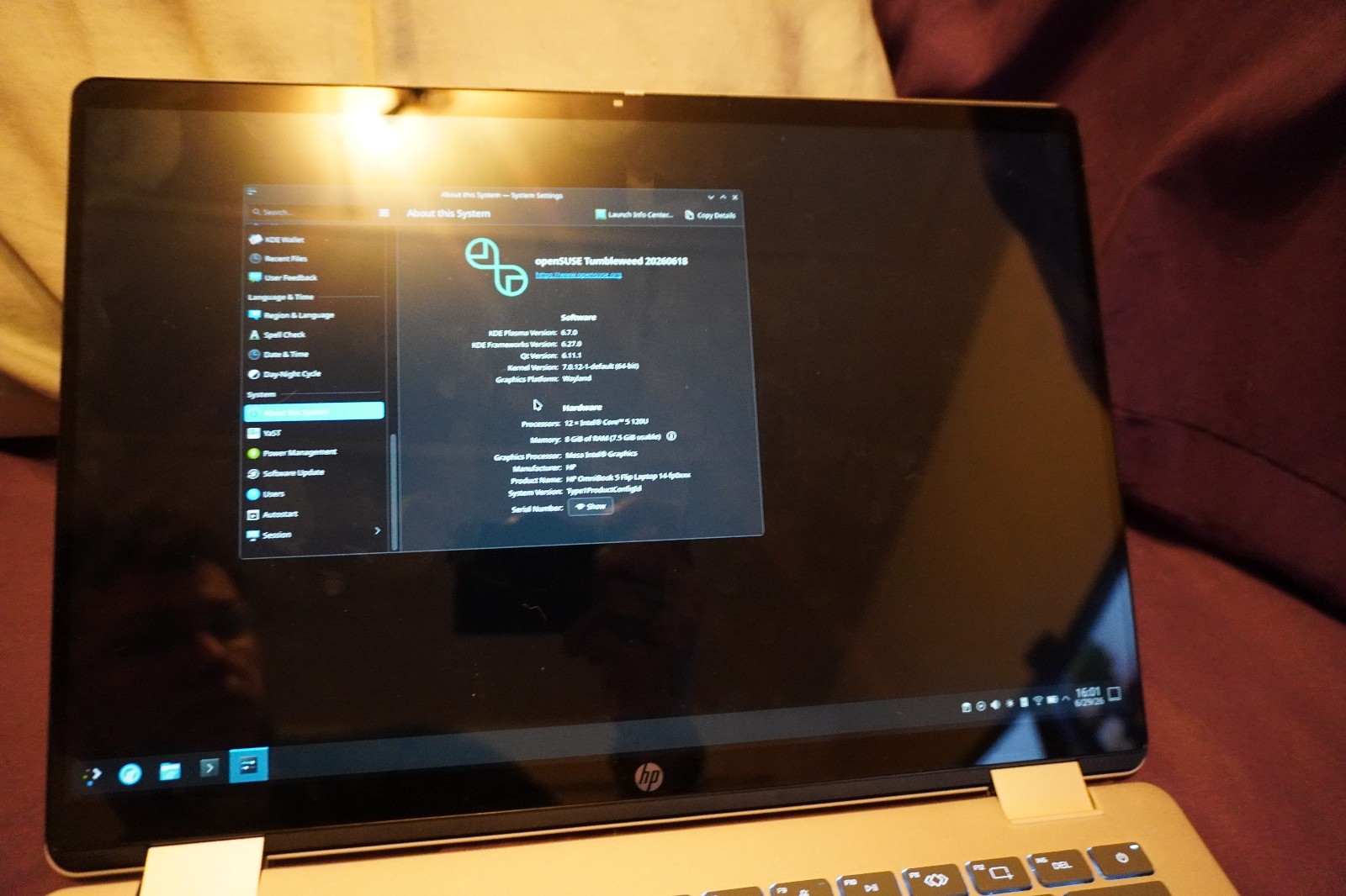 HP OmniBook 5 Flip TOUCHSCREEN 14-FP0013DX 14″2K INTEL CORE 5 120U 8GB 512GB SSD
