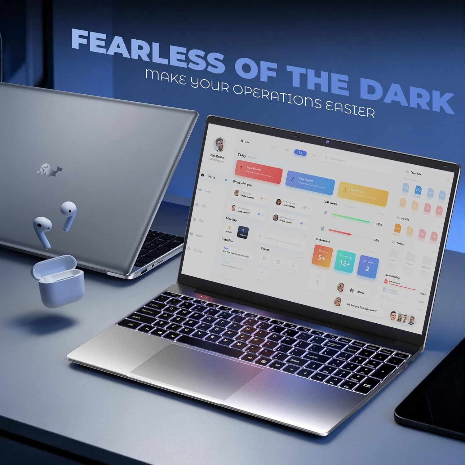 MOONFISH 2026 Laptop Computer Window 11, Core i7 Processor 15.6 Inch Lap Top, 16