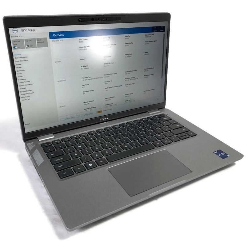 Dell Precision 3470 14″ Laptop Core i5-1250P 1.7GHz 16GB 512GB NVMe SSD – Win 11