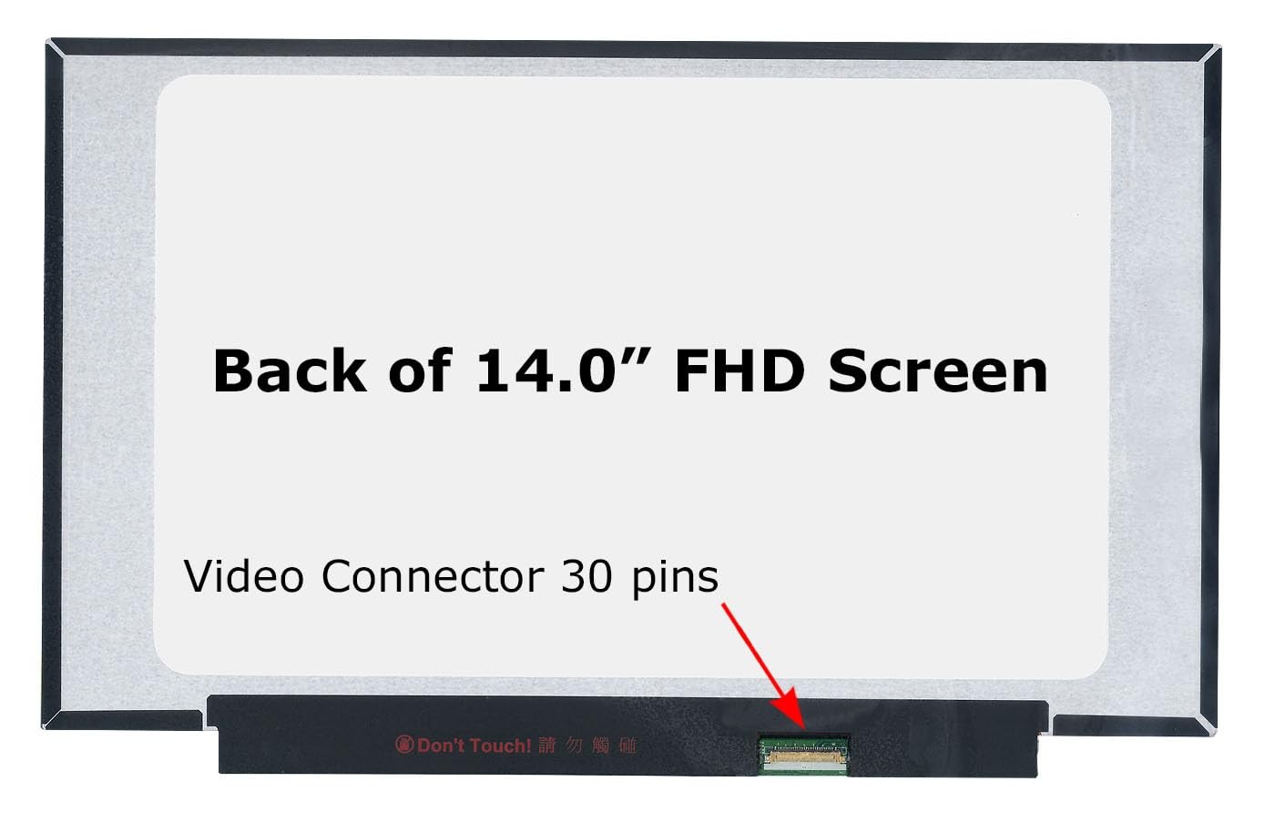 SCREENARAMA New Screen Replacement for N140HCA-EAC REV.C1, No tabs, FHD 1920×108