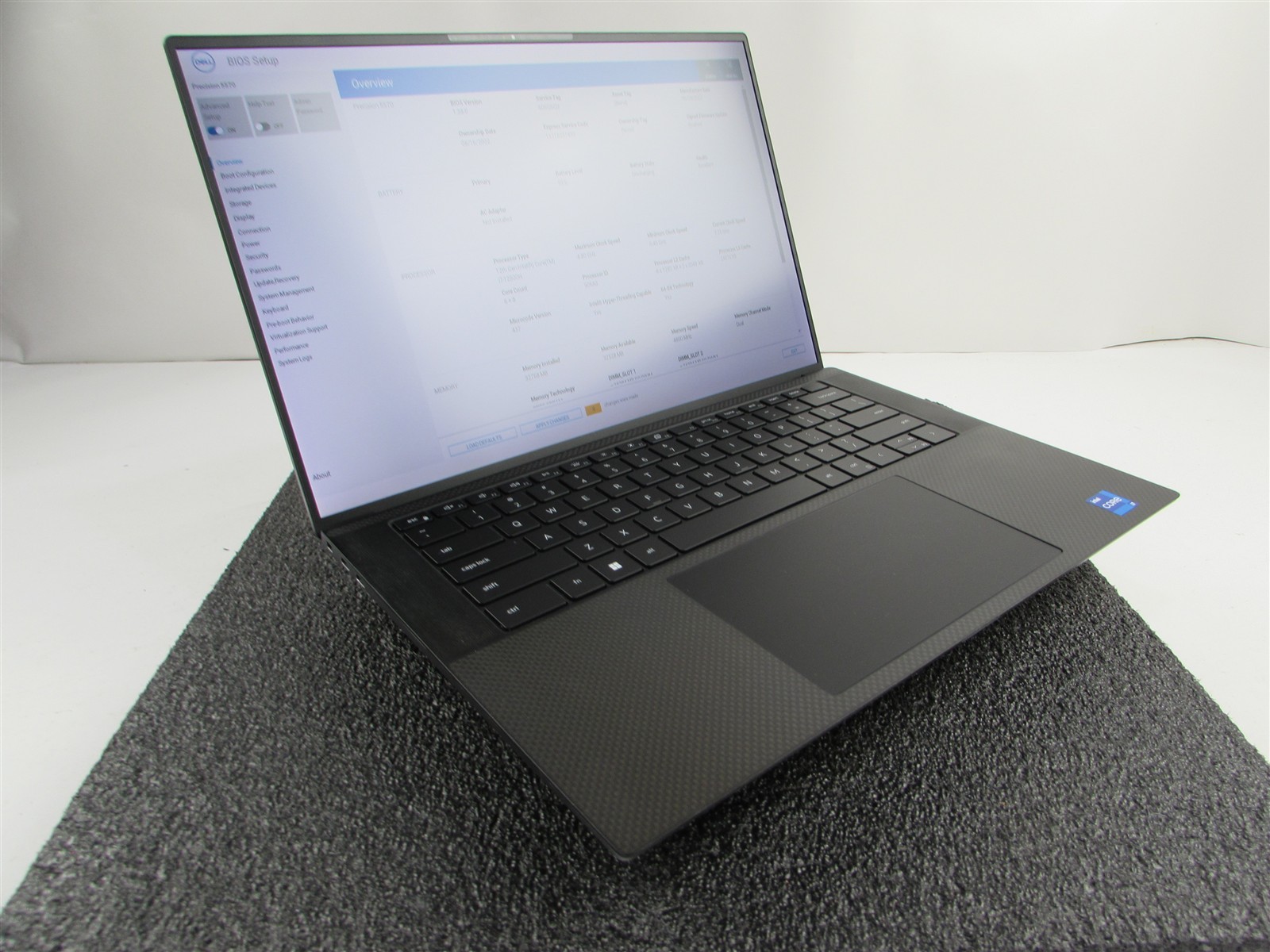 DELL PRECISION 5570 CORE I7-12800H 1TB SSD 32GB RAM NVIDIA RTX A1000 WIN 11 PRO