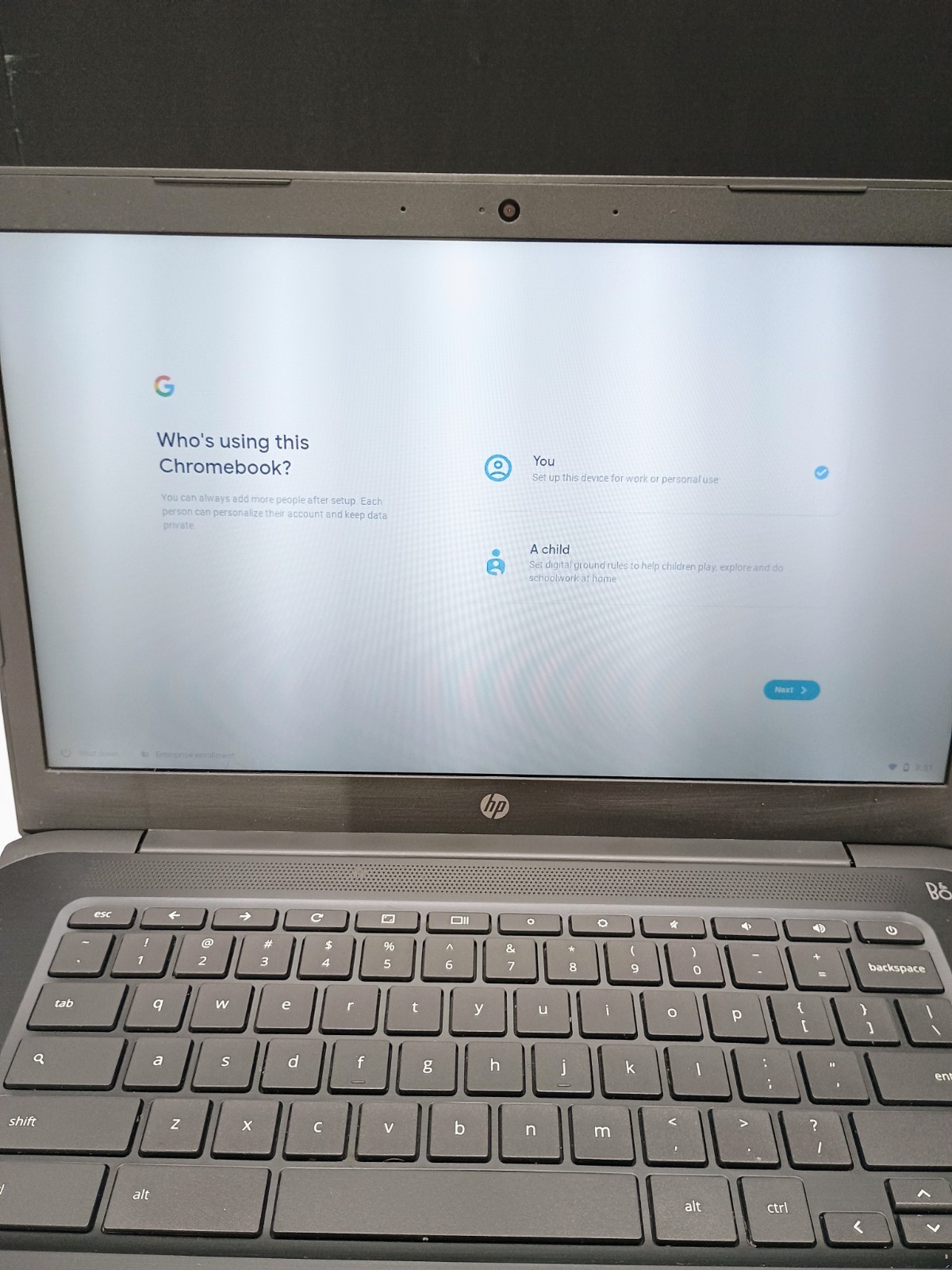 HP 14-db0023dx Chromebook Grey with charger 14 in screen tested and works!