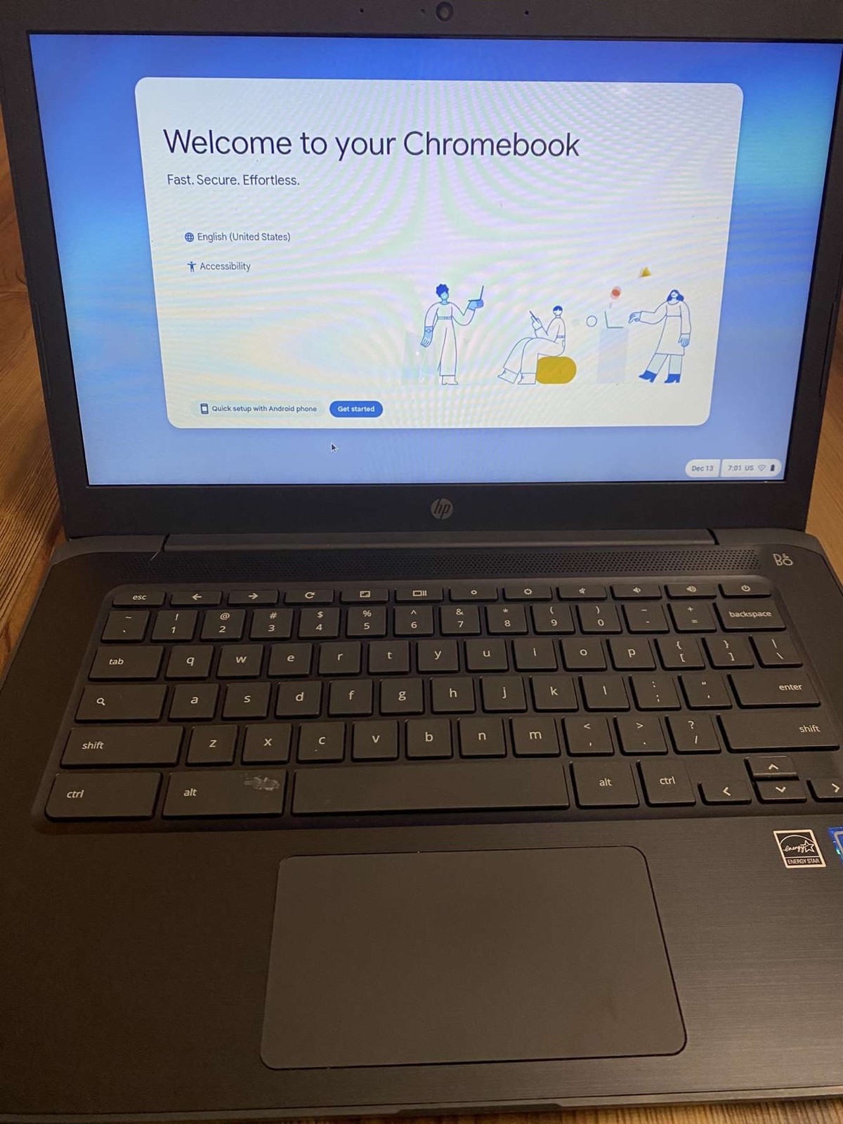 HP Chromebook 14 G5 14 Inches (16GB, Intel Celeron N3350, 1.1GHz, 4GB) Laptop –