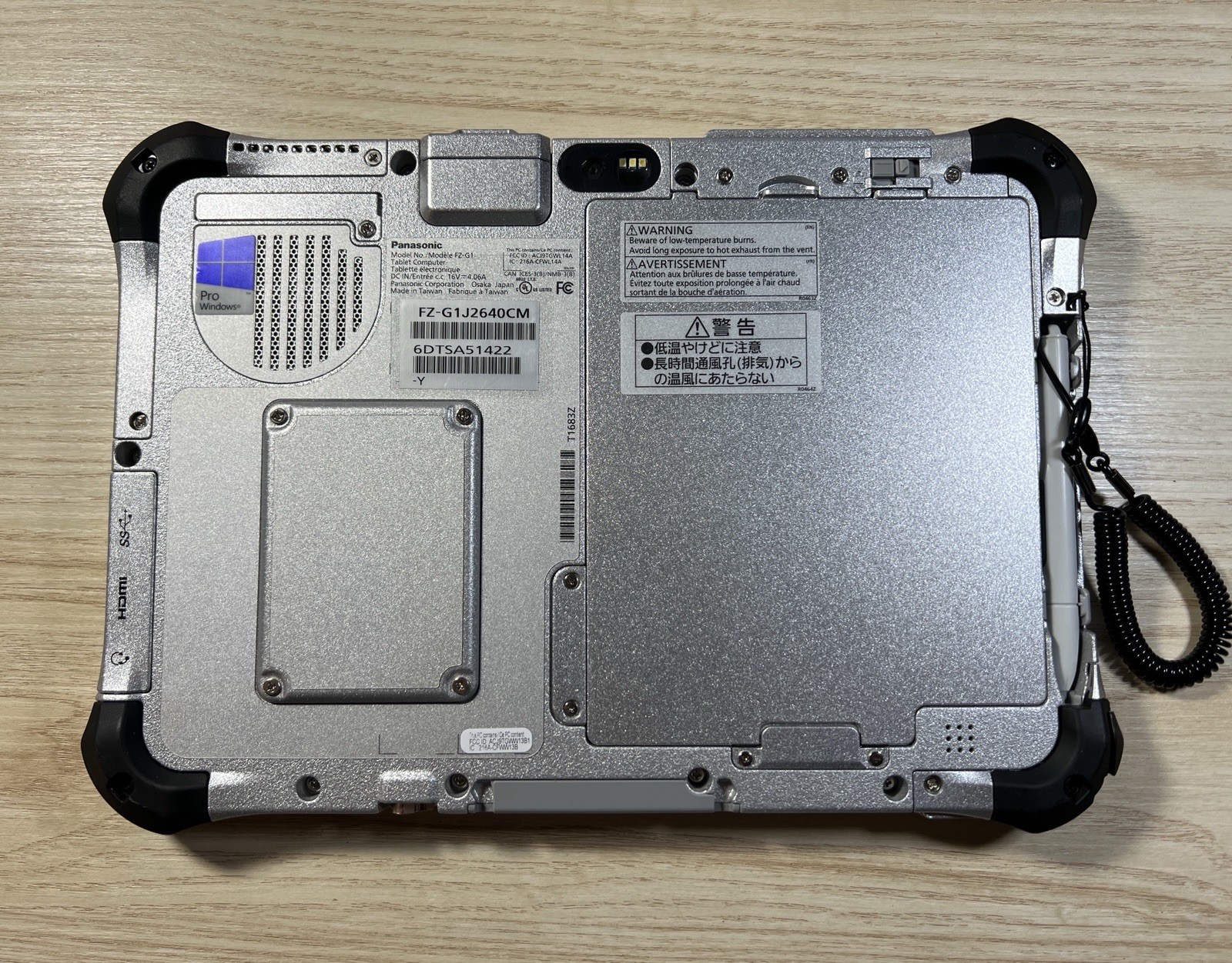 NICE PANASONIC TOUGHPAD FZ-G1 MK3 10.1″ Intel i5 *NO SSD* 8GB RAM GPS LTE STYLUS