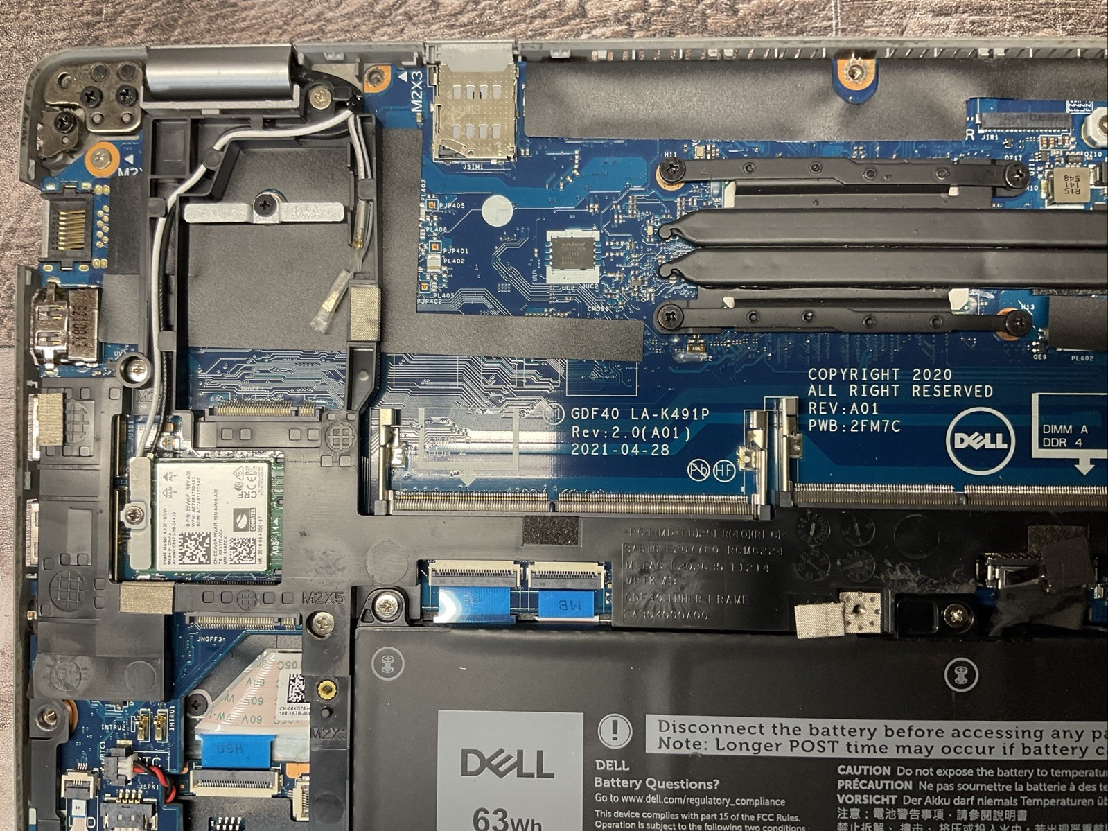 Dell Latitude 5420 / Intel Core i7 11th Gen / BIOS Unlocked / Parts Repair / J3