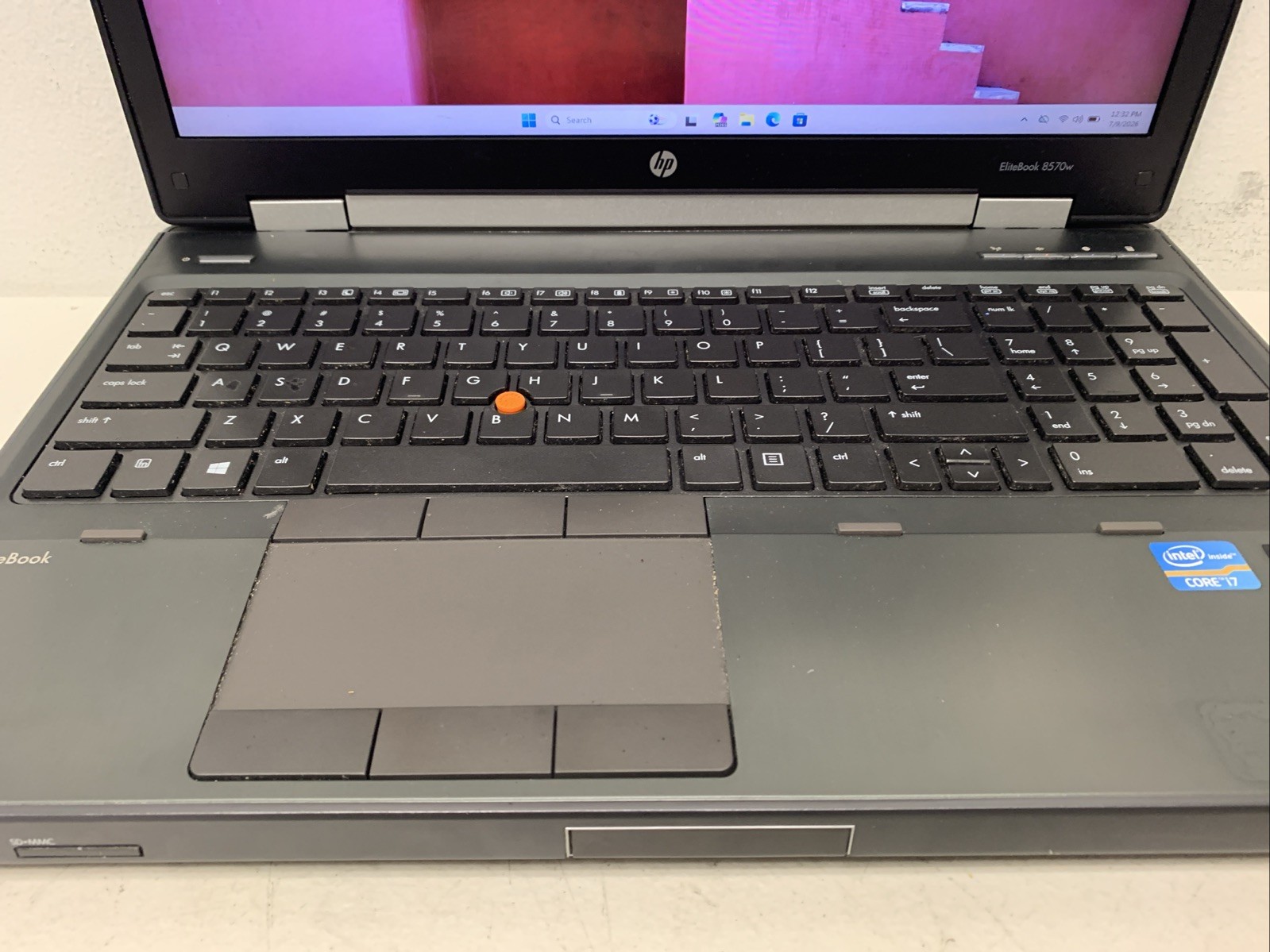 HP EliteBook 8570W I7-3630QM@2.40GHz 16GB RAM 256gb SSD Wind 11 Pro