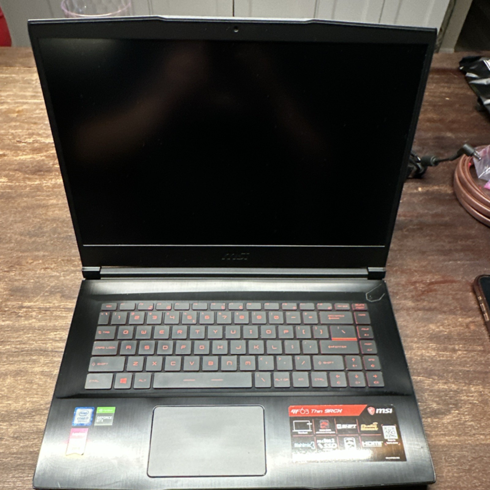 MSI GF63 Thin 9RCX-818US Gaming Laptop Intel i5 16GB 512GB SSD 15.6″ GTX Backlit