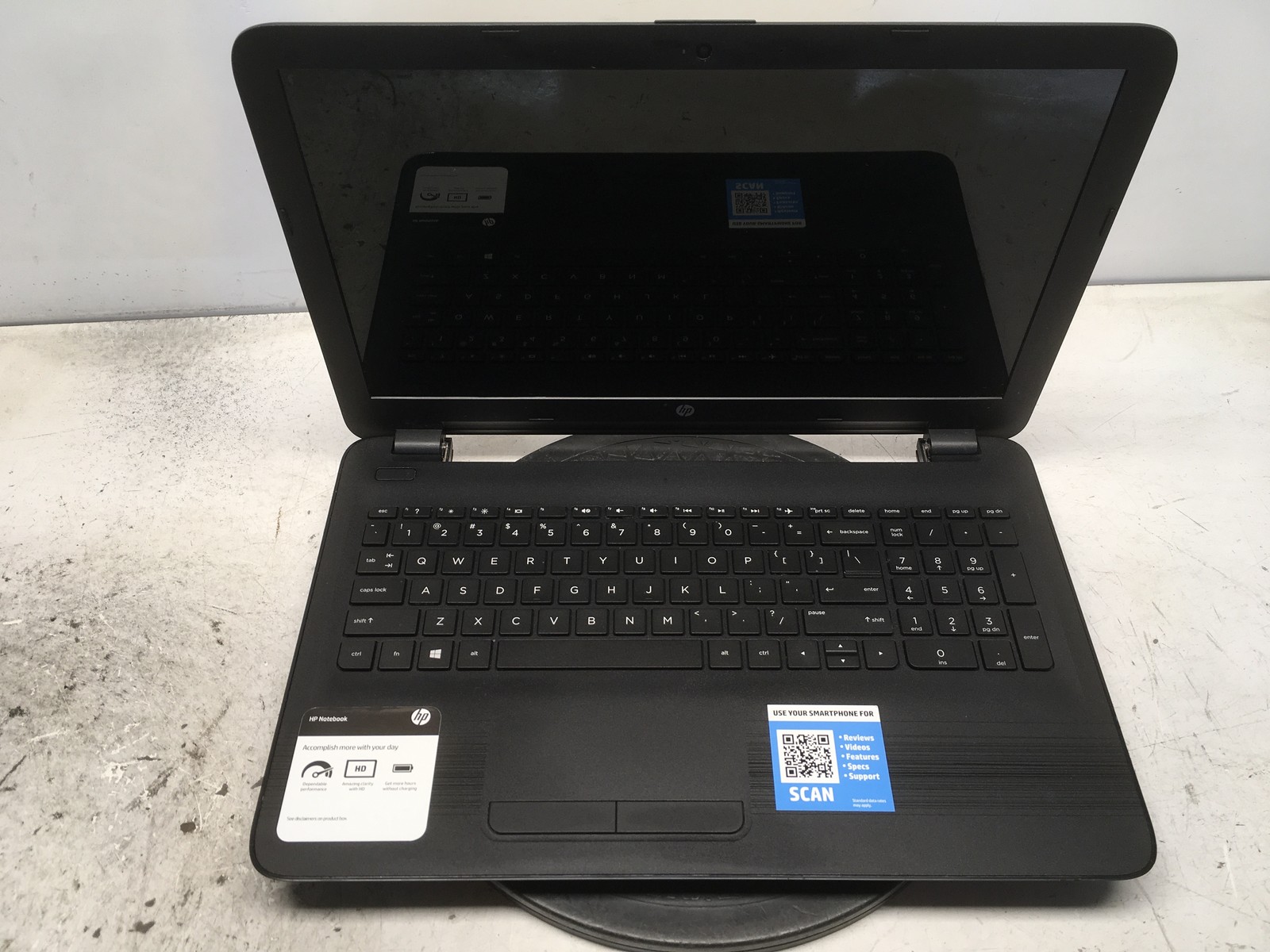 HP 15-BA009DX AMD A6-7310 2000MHz 4 GB NO HDD No Batt