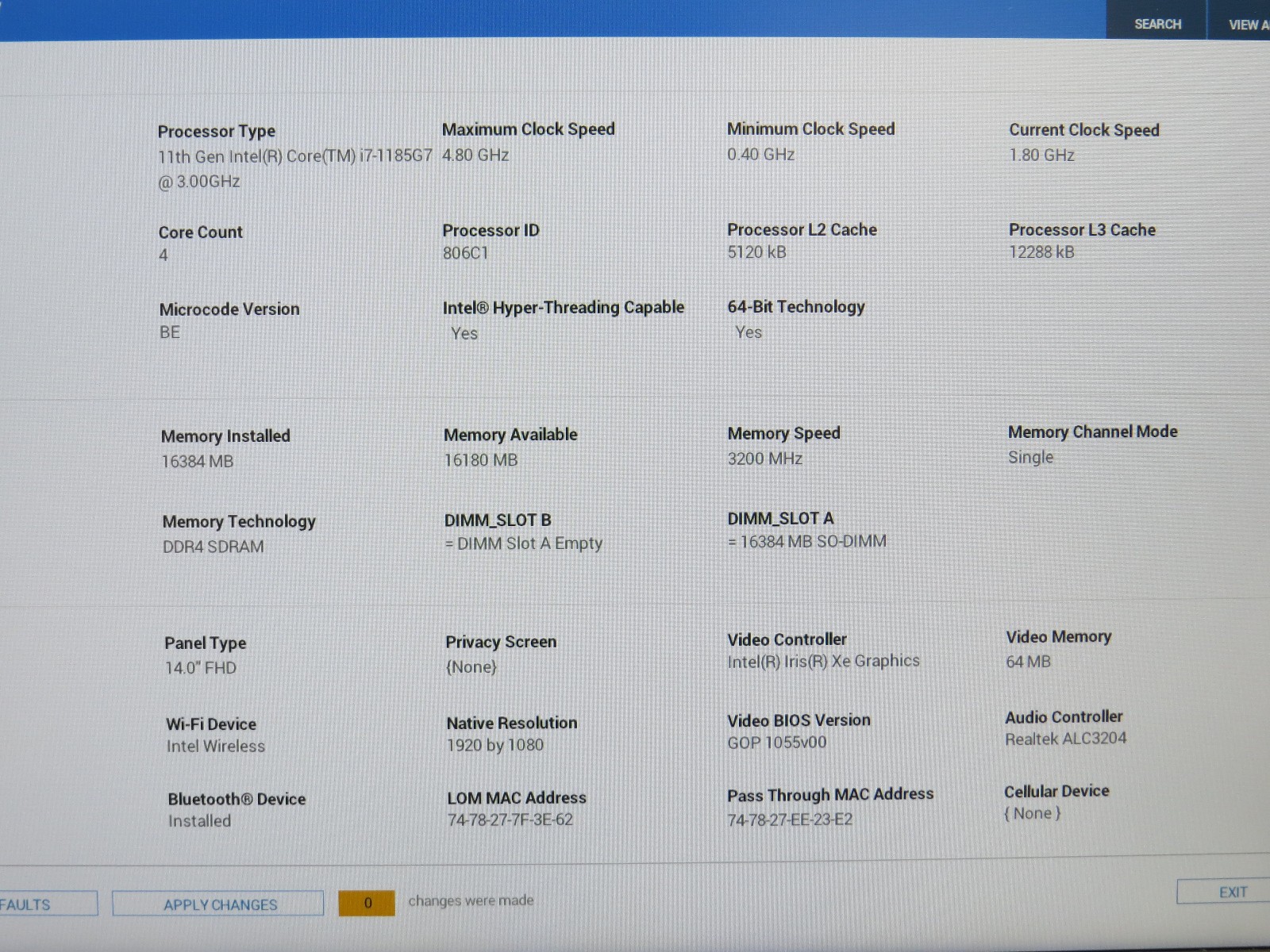 Dell Latitude 5420 i7-1185G7@3GHz 16GB DDR4 512GB m2 14″ | Win 11