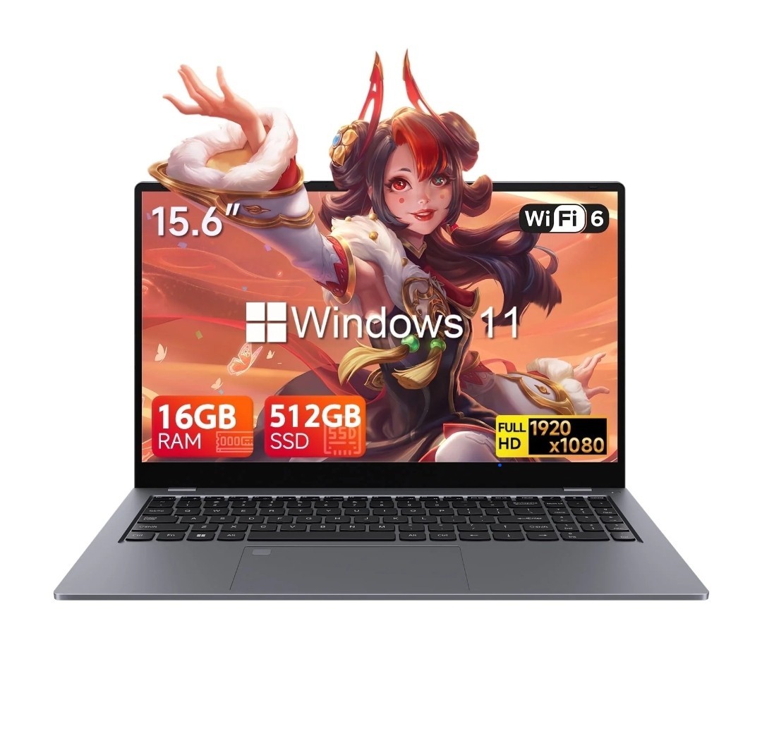 RNRUO 15.6″ Gaming laptop16GB DDR4 512GB SSD, Intel Core i5 1240P12 Core 4.4GHz,
