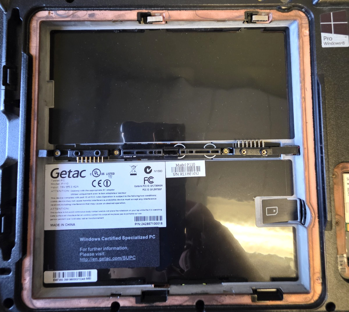 Getac Tablet G3| 11.6″| 8GB RAM| No SSD| No OS| No Power