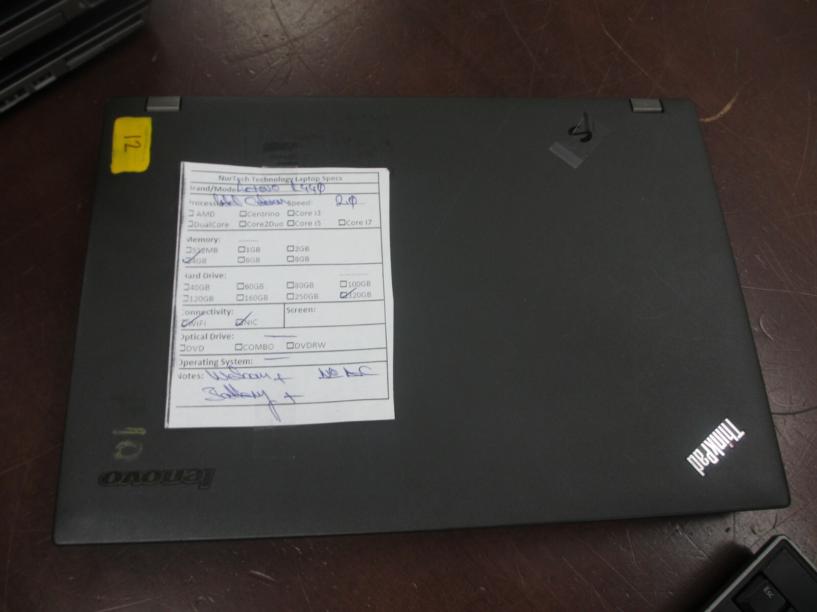 Lenovo ThinkPad L440 14″ Intel Celeron 2.00GHz 4GB 320GB WCam Laptop NO AC/OS ##