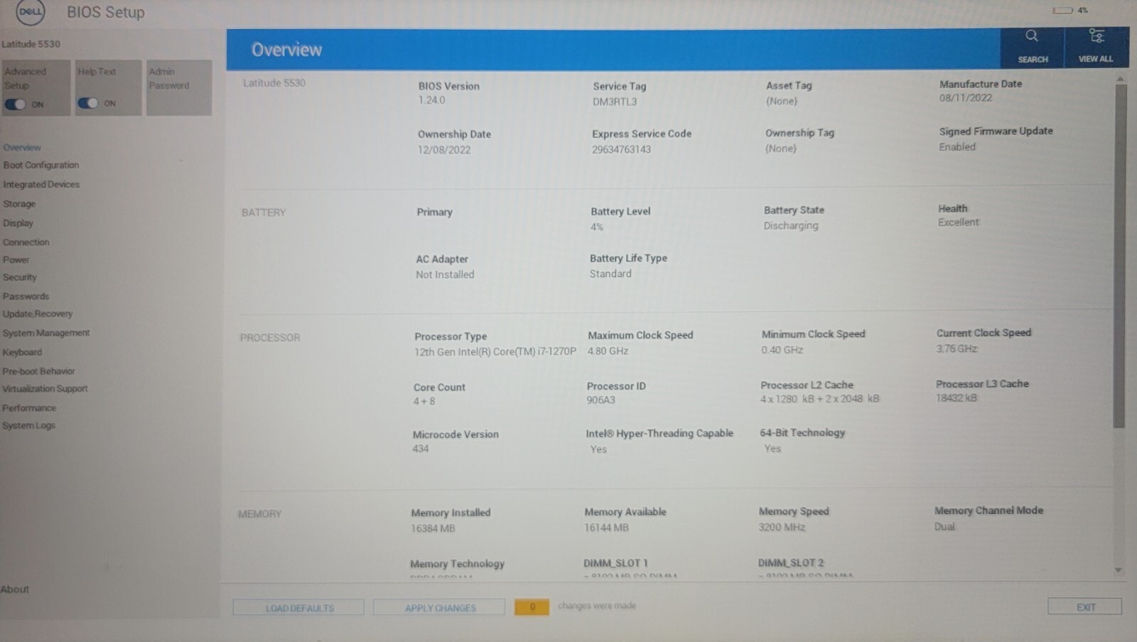 Dell Latitude 5530 | i7 12th Gen | 16 GB RAM | P104F001 | Grade B
