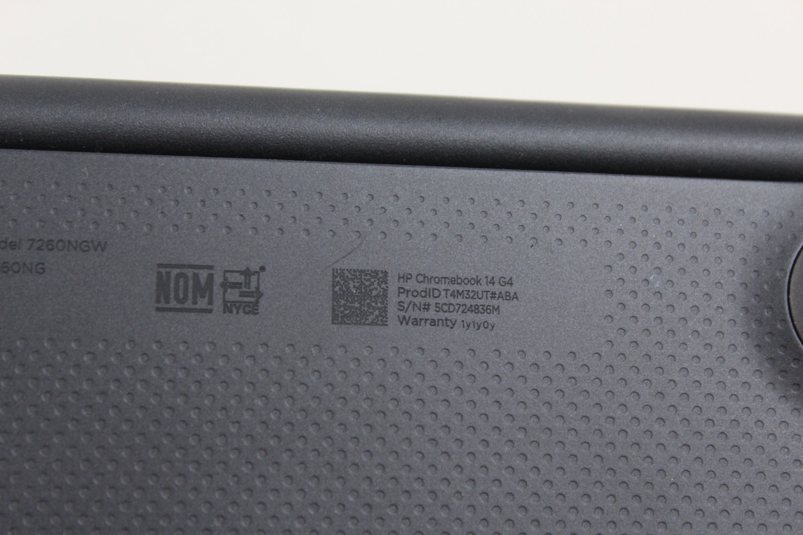 HP 14 G4 Chromebook, 16GB SSD, 4GB RAM NO CHARGER