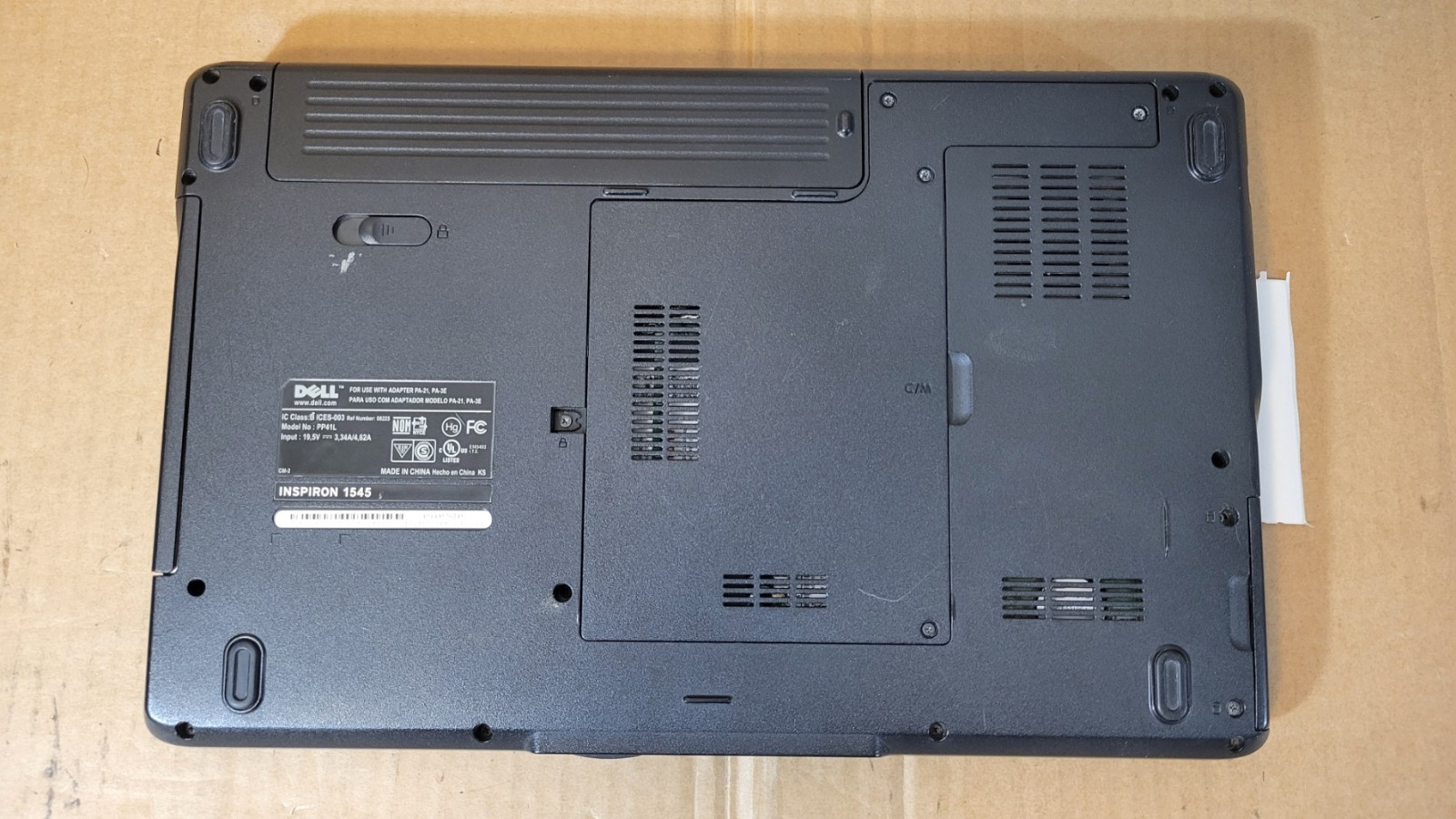 Dell Inspiron 1545 15.6″ Laptop Pentium T4400 2GHz 8GB RAM 500GB HDD Win 10