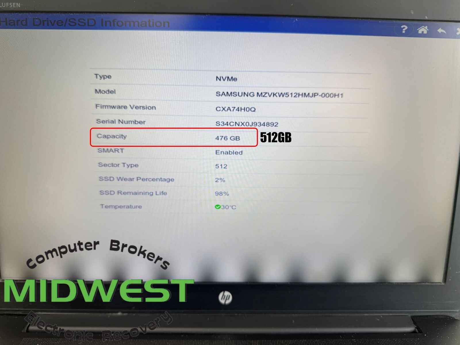 HP ZBook 15 G4 i7-7820HQ 2.9GHz 16GB 512GB SSD