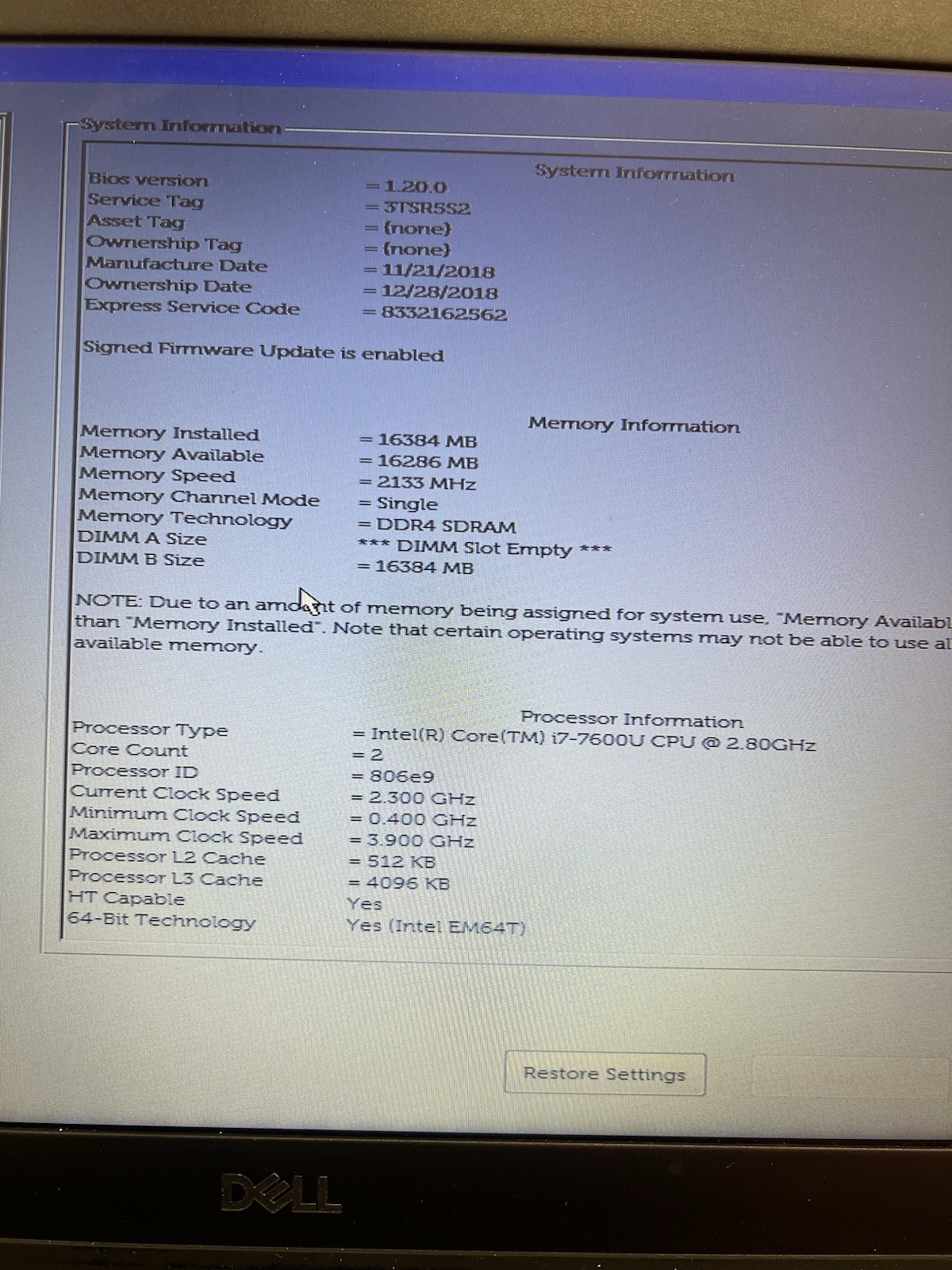 Dell Latitude 5590 15.6″ Laptop i7-7600U 512GB SSD 16GB RAM Win 11 pro