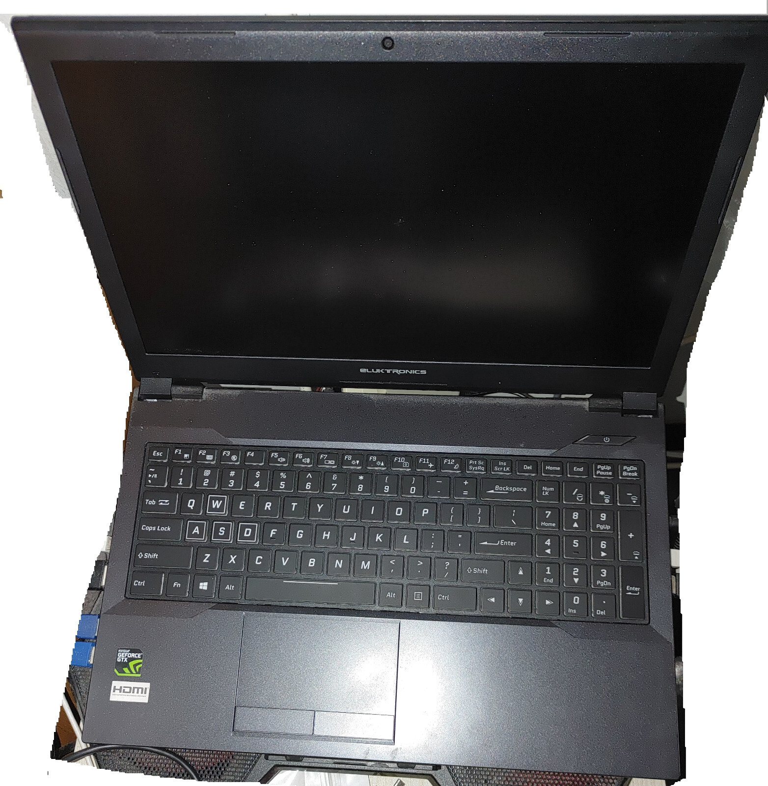 Eluktronics NB50TK1 i7-8700 nvidia 1050 ti 32gb RAM 1TB NVME 15.6 Display rare