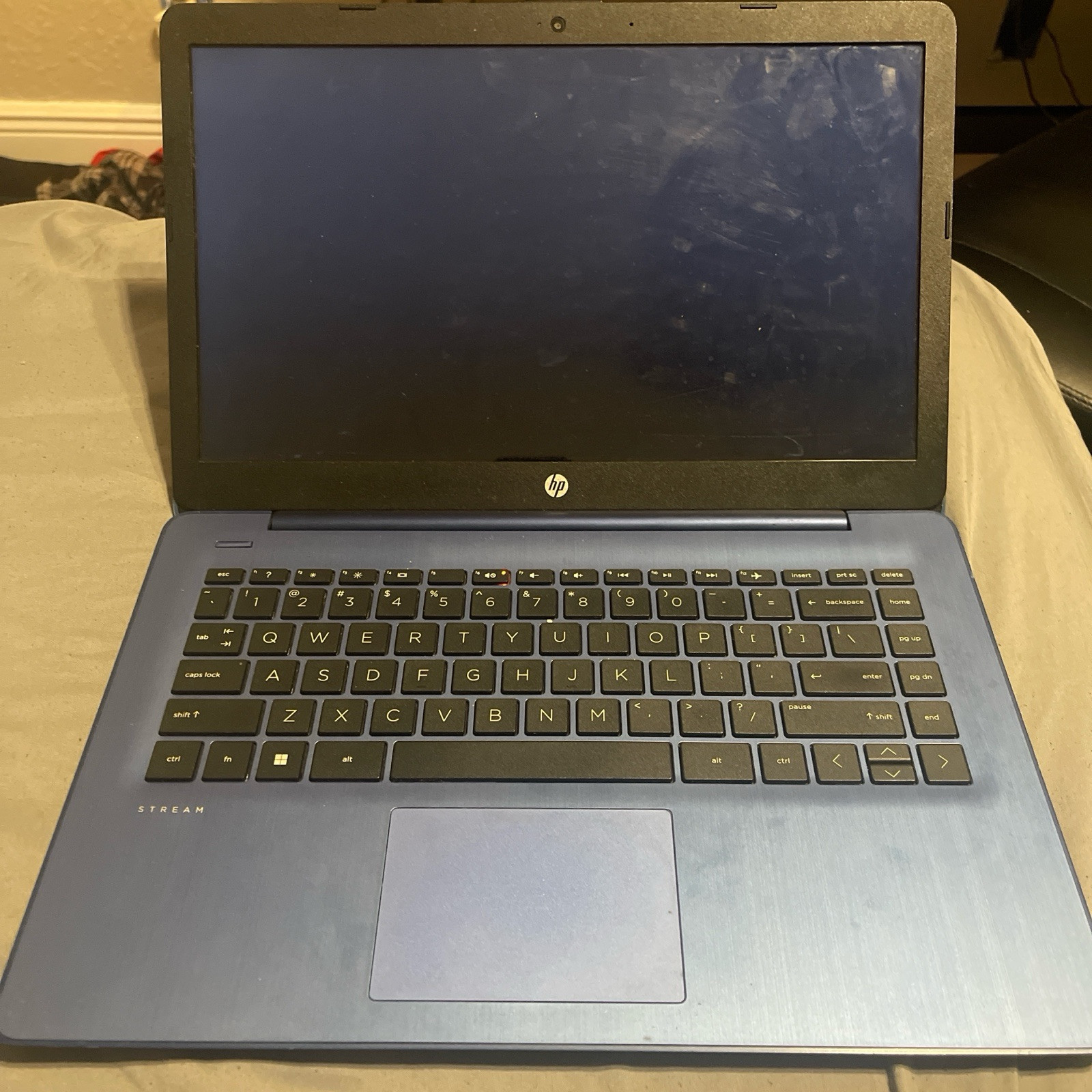 HP Stream 14 inch (64GB, Intel Celeron N, 1.10GHz, 4GB) Laptop Black/Blue
