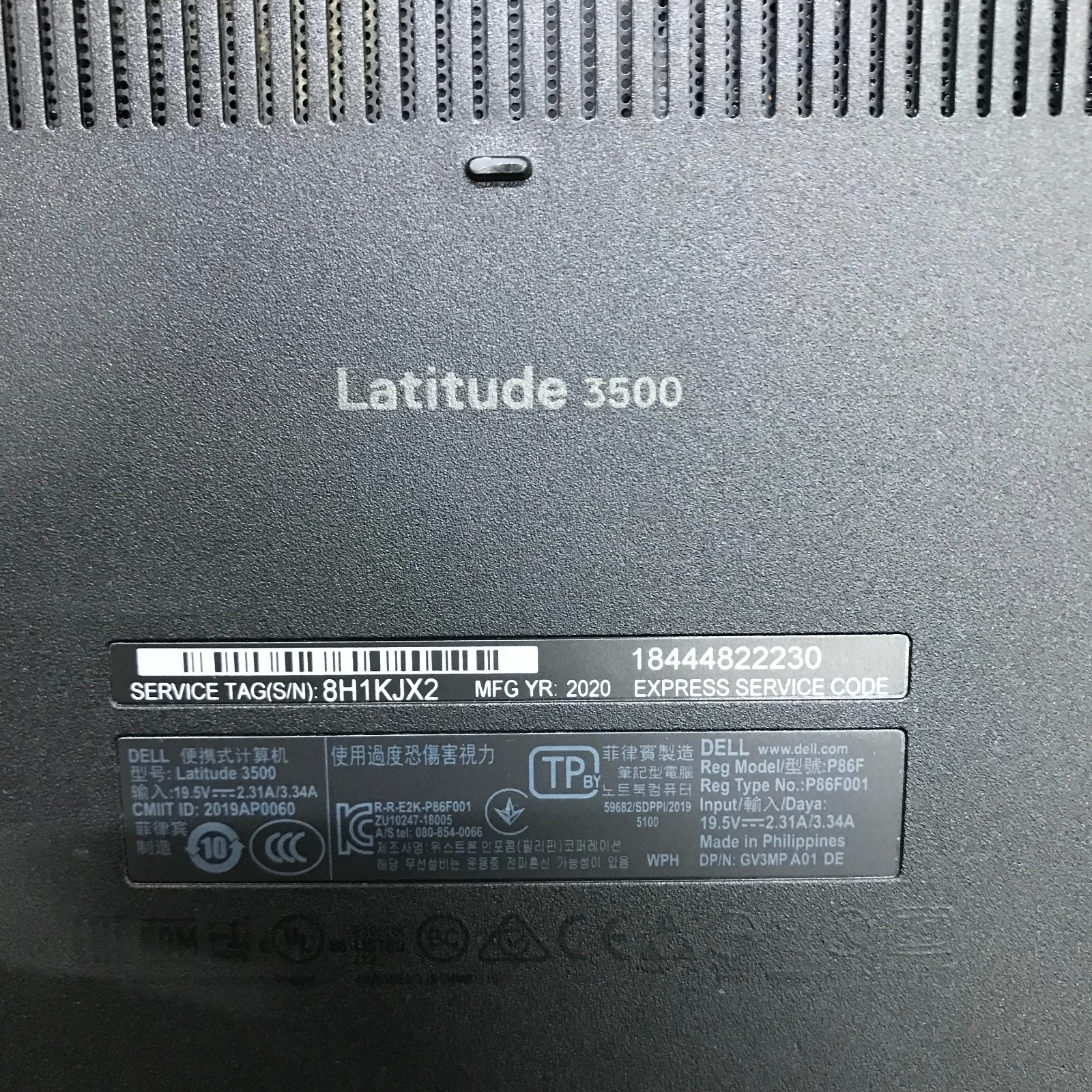 Dell Latitude 3500 15.6″ i5-8265u 1.6GHz 16GB RAM 256GB SSD (Windows 11 Pro)