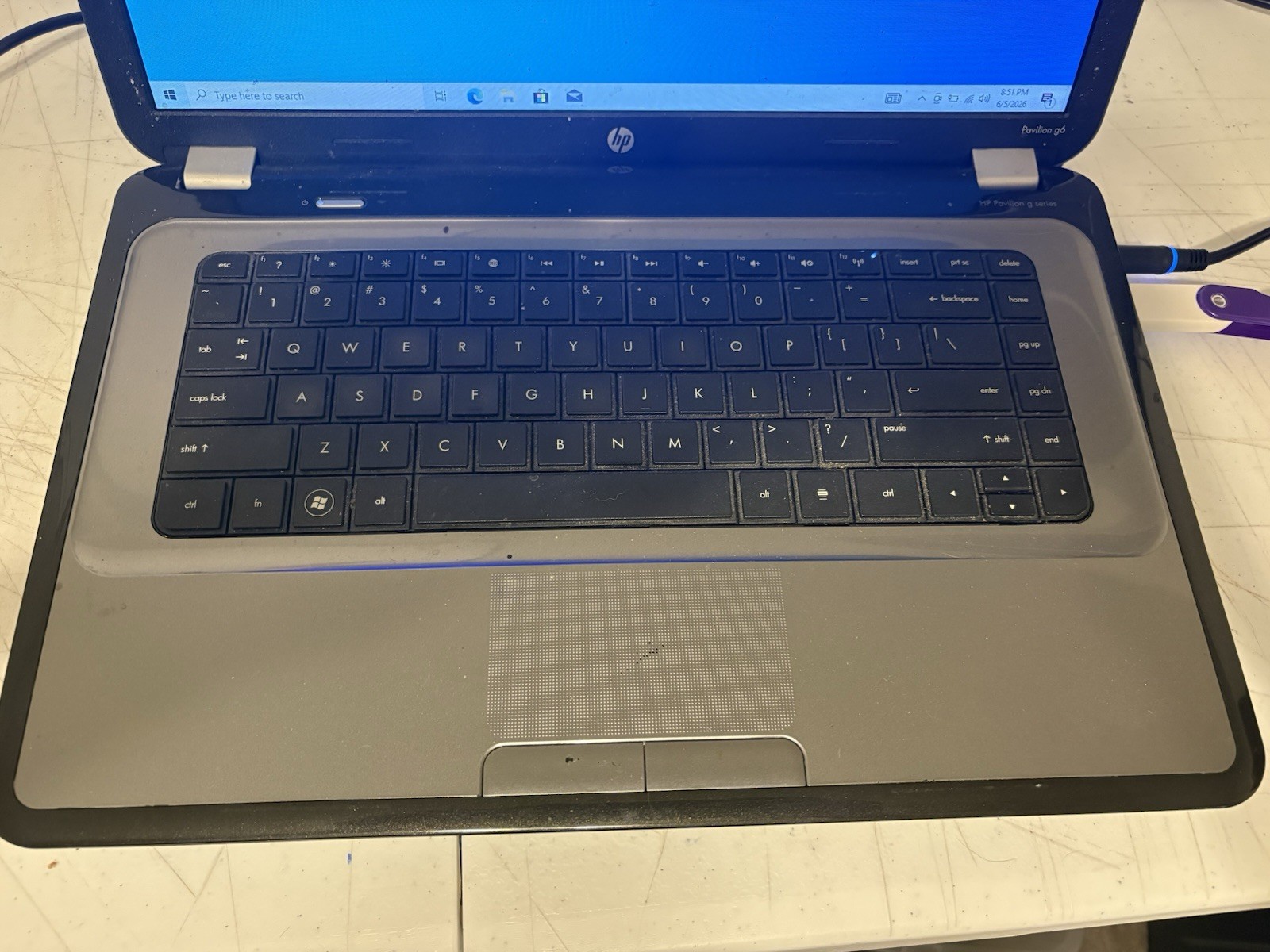 HP Pavilion G6-1B60US 15.6in, AMD A4-3300M 1.9GHz, 4GB, 500GB Laptop, Win 10