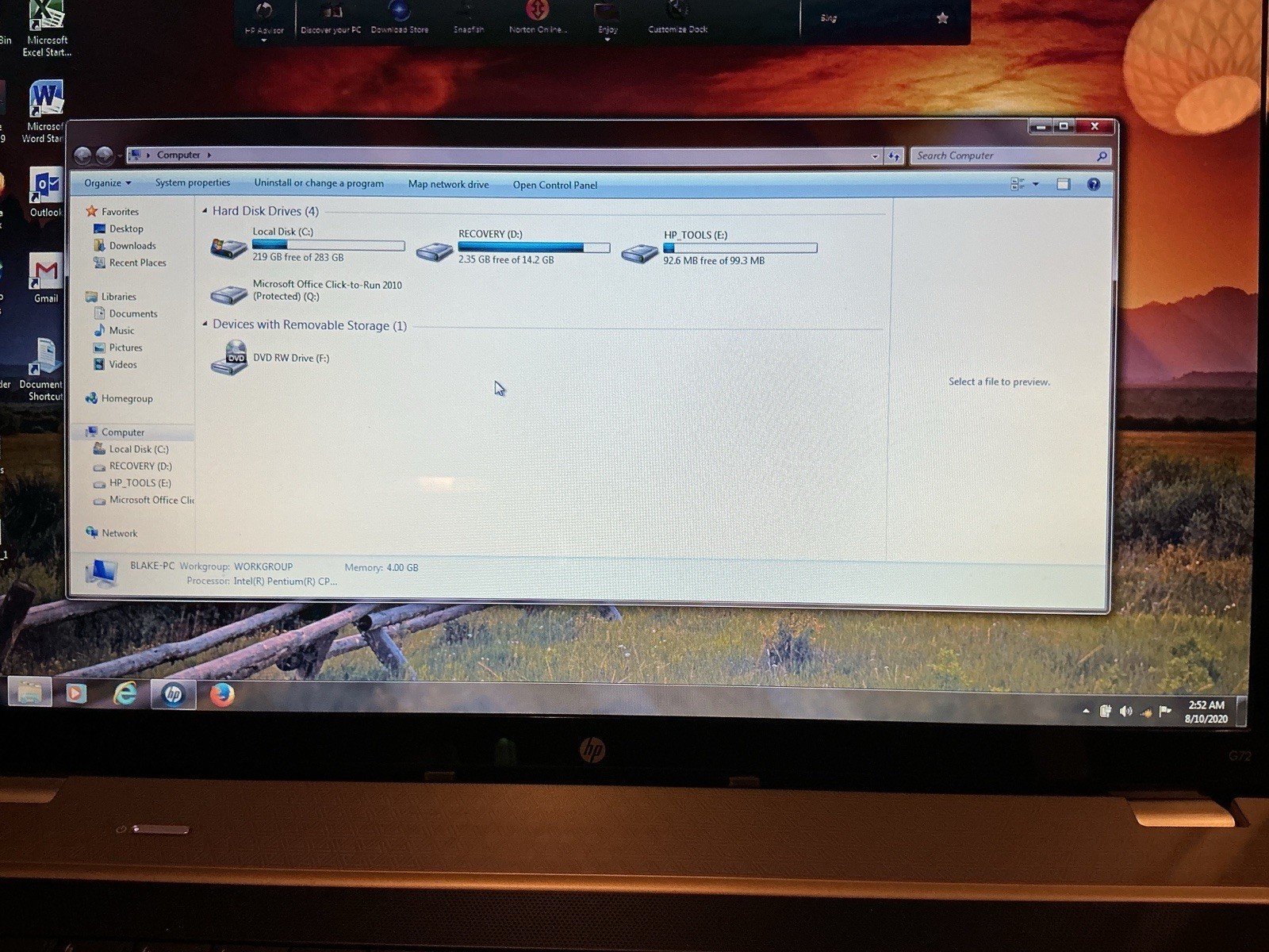 HP G72-26 US Notebook Laptop Computer