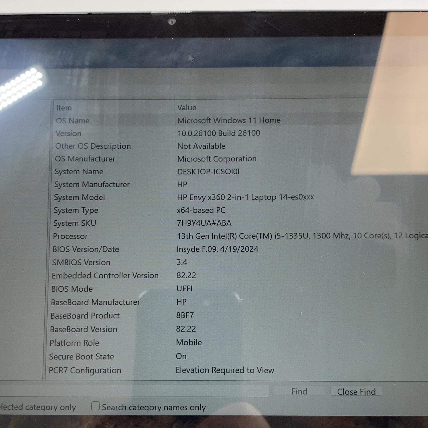 HP Envy x360 14-ES0013DX 14″ i5-1335U 1.3GHz 8GB RAM 512GB SSD