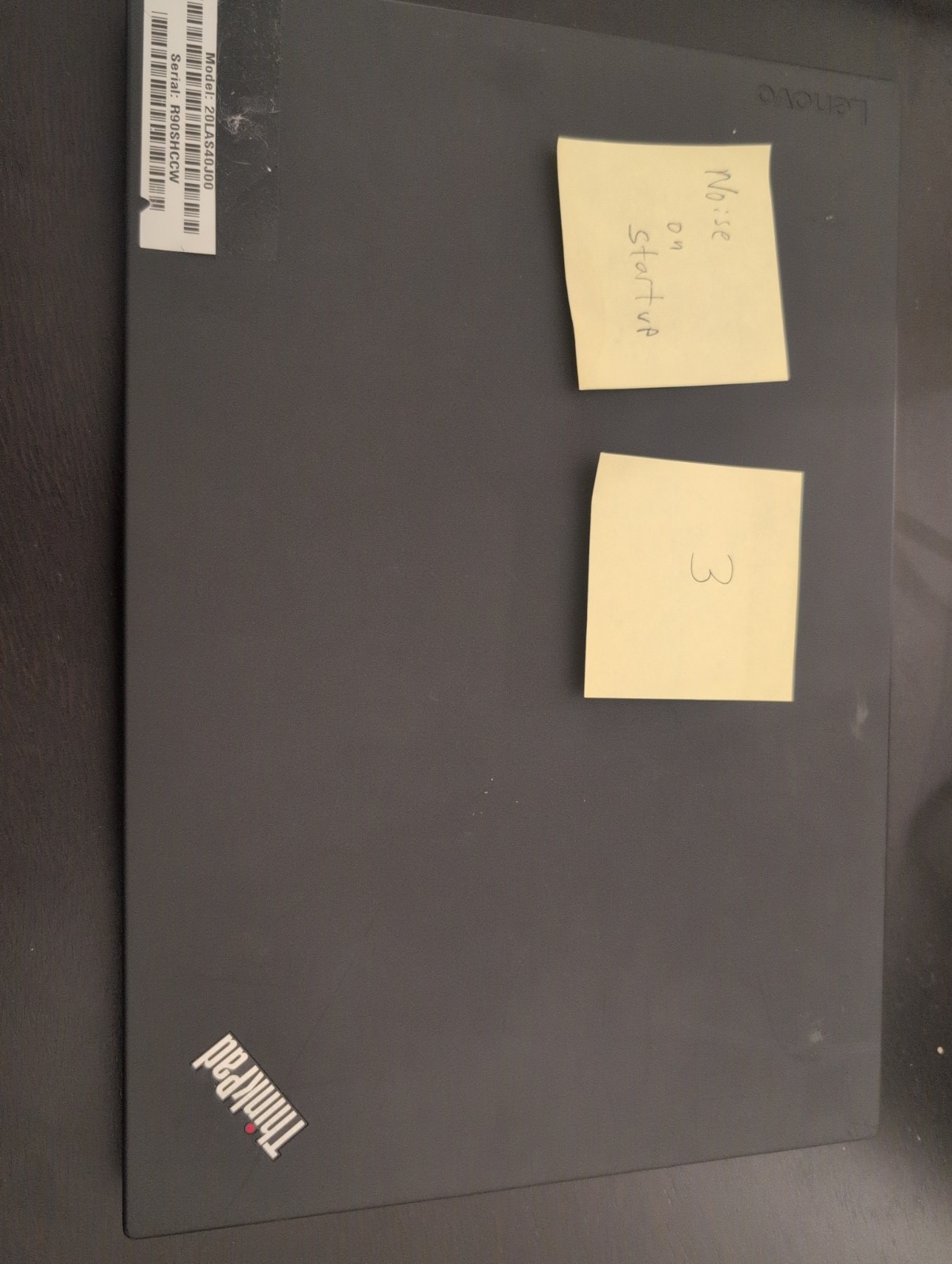 Lenovo Thinkpad T580 Touch Screen (For Parts, Loud Sound, Message W Questions)