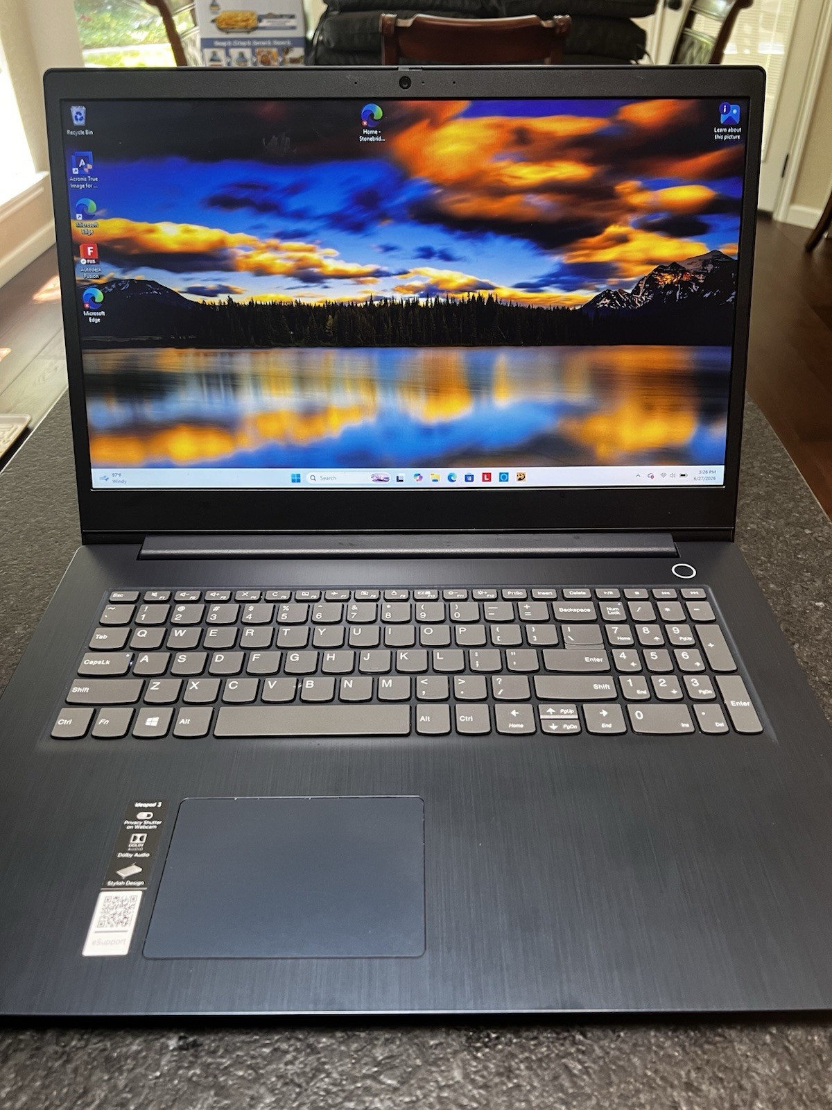 Lenovo IdeaPad 3 17IIL05 Intel Core i5-1035G1 1.00GHz 8GB Ram 930GB SSD Tested