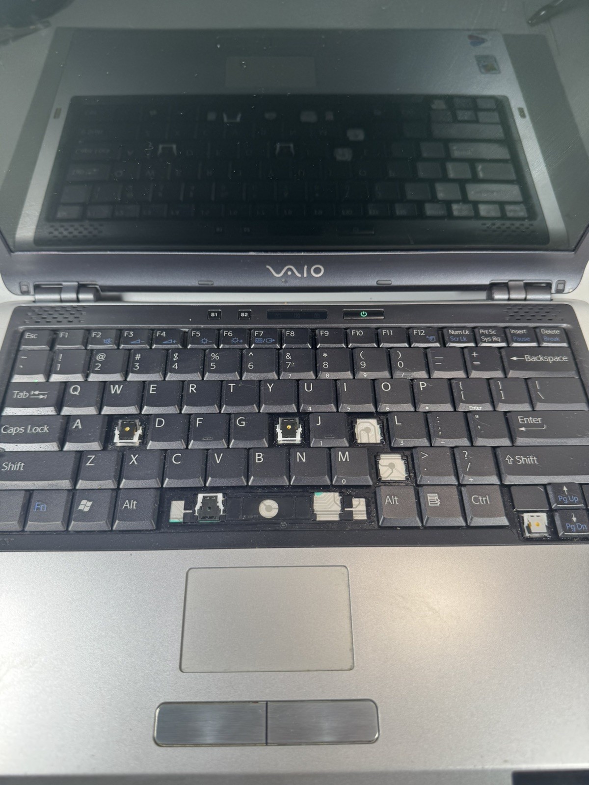 Sony VAIO VGN-S590P Laptop PCG-6H4L For Parts/Repair – No Charger, Missing Keys