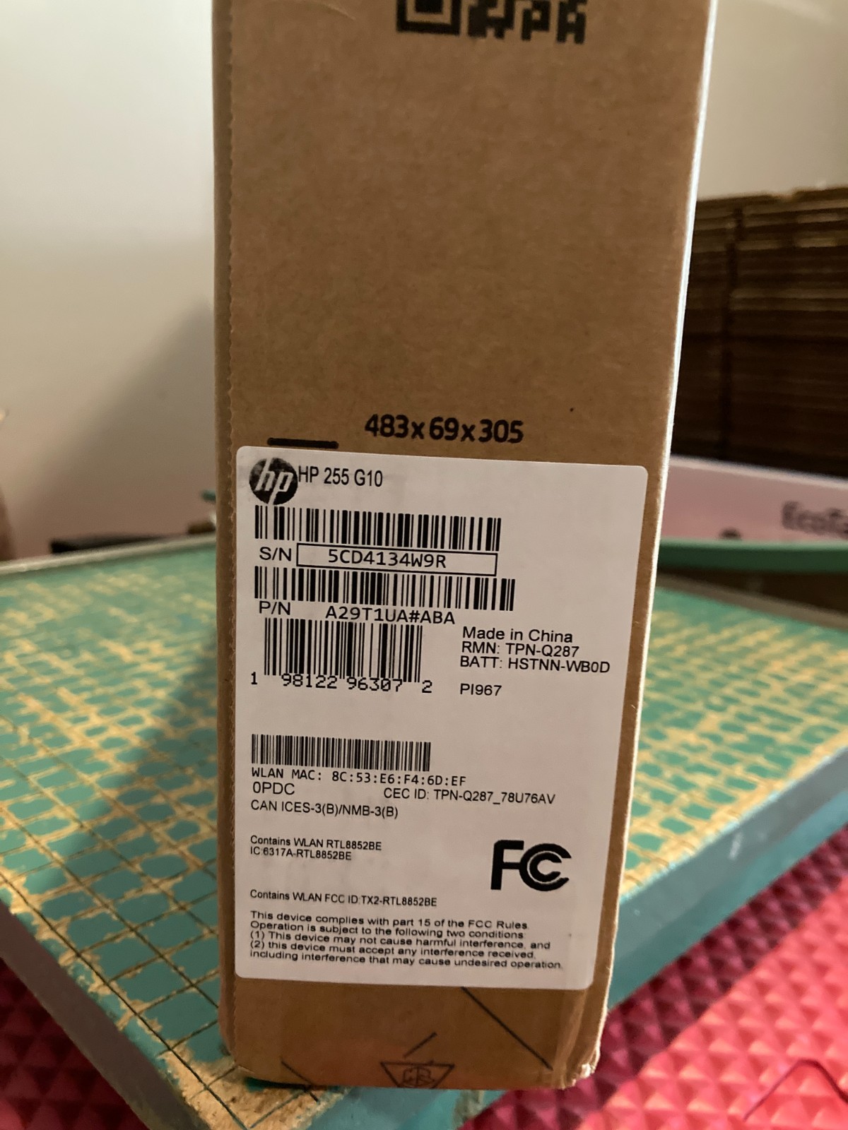 HP 255 G10 15.6″ Laptop, AMD Ryzen 5-7530U, 16GB Memory, 1TB SSD, Win11 Pro