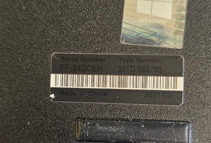 Lenovo ThinkPad E15 G2 20TDS06700 I7-1165G7 2.80GHz “Parts or repair”