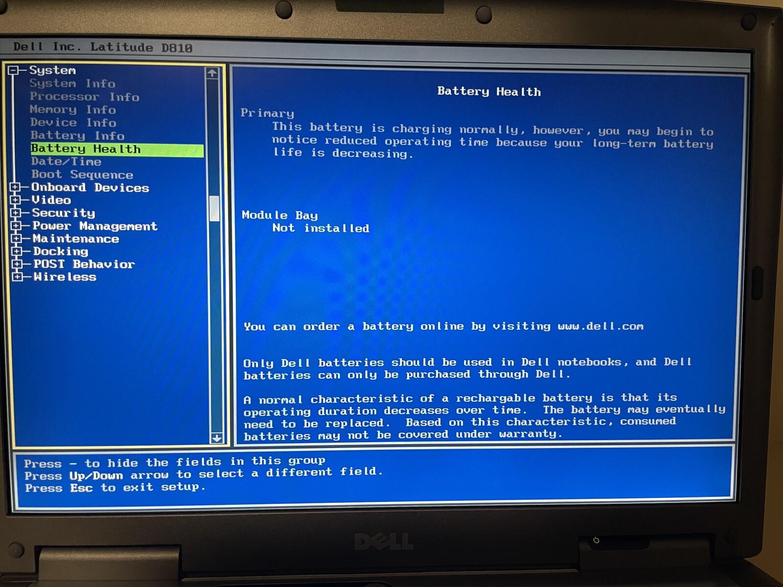 Dell Latitude D810 Retro Windows Laptop