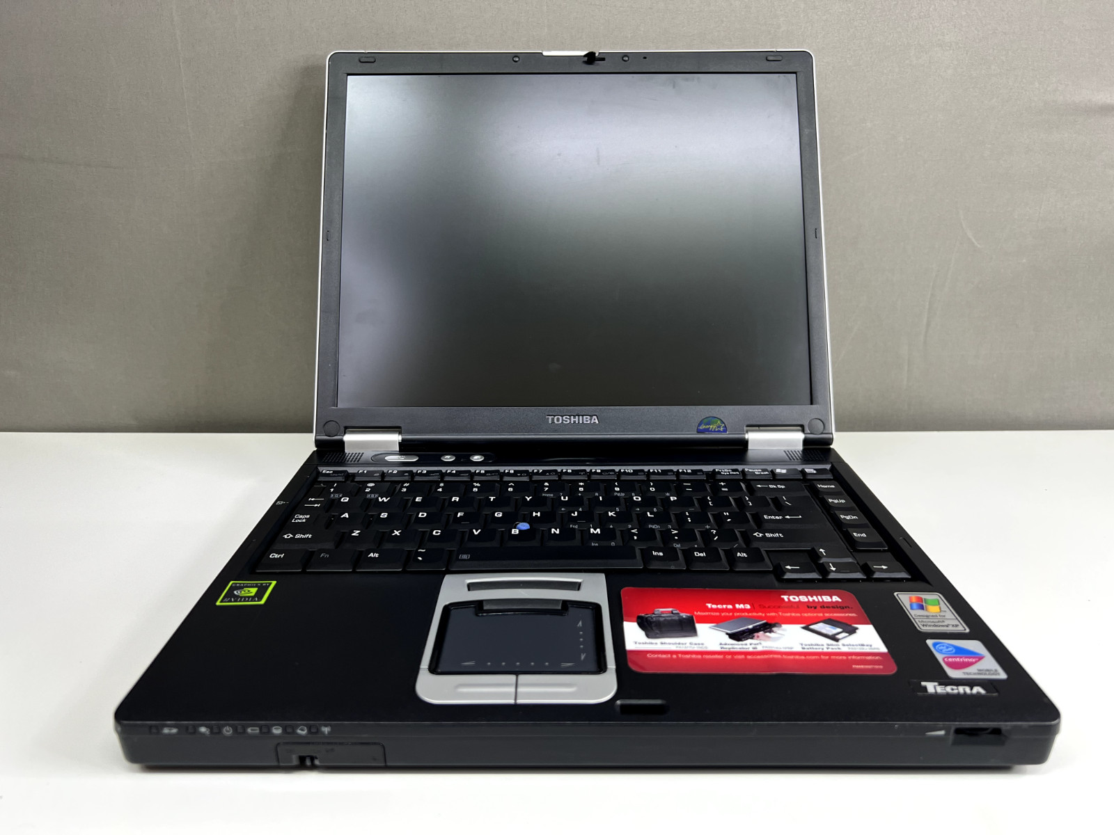 Toshiba Tecra M3 Notebook – Receives Power, No Display/No Boot – No Hard Drive