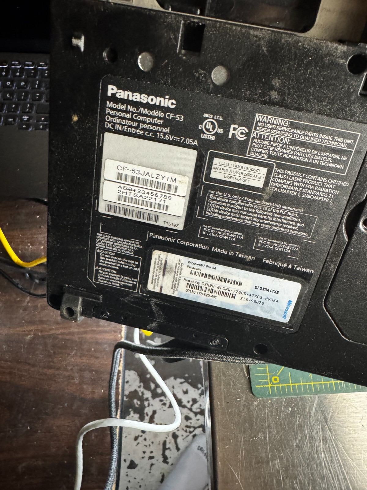 Panasonic Toughbook CF-53 Intel Core i5 Laptop for Parts/Repair #5904