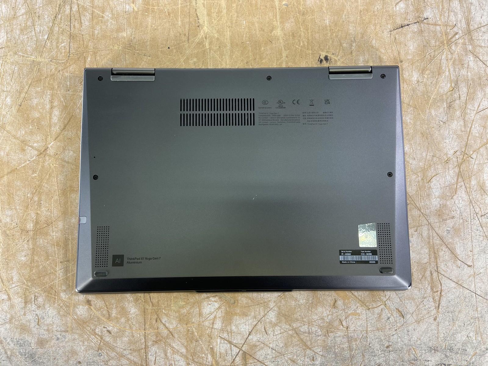 LENOVO THINKPAD X1 YOGA GEN 7 i7-1265U @ 1.3GHz, 32GB RAM, NO HDD/OS – (PARTS)