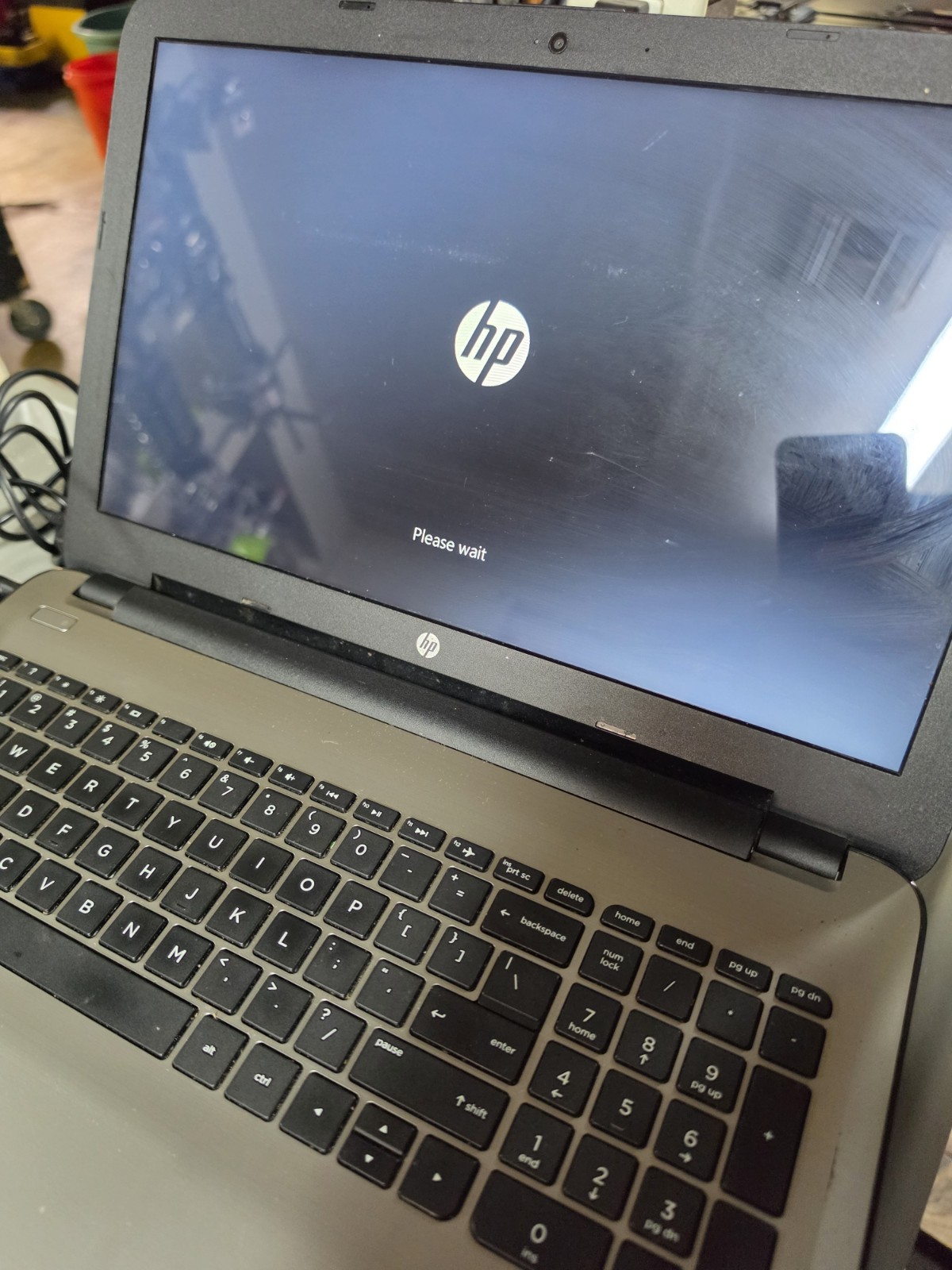HP 15-AY083NR Laptop 15-inch, Intel Core I3 No Power Supply, Tested- Working