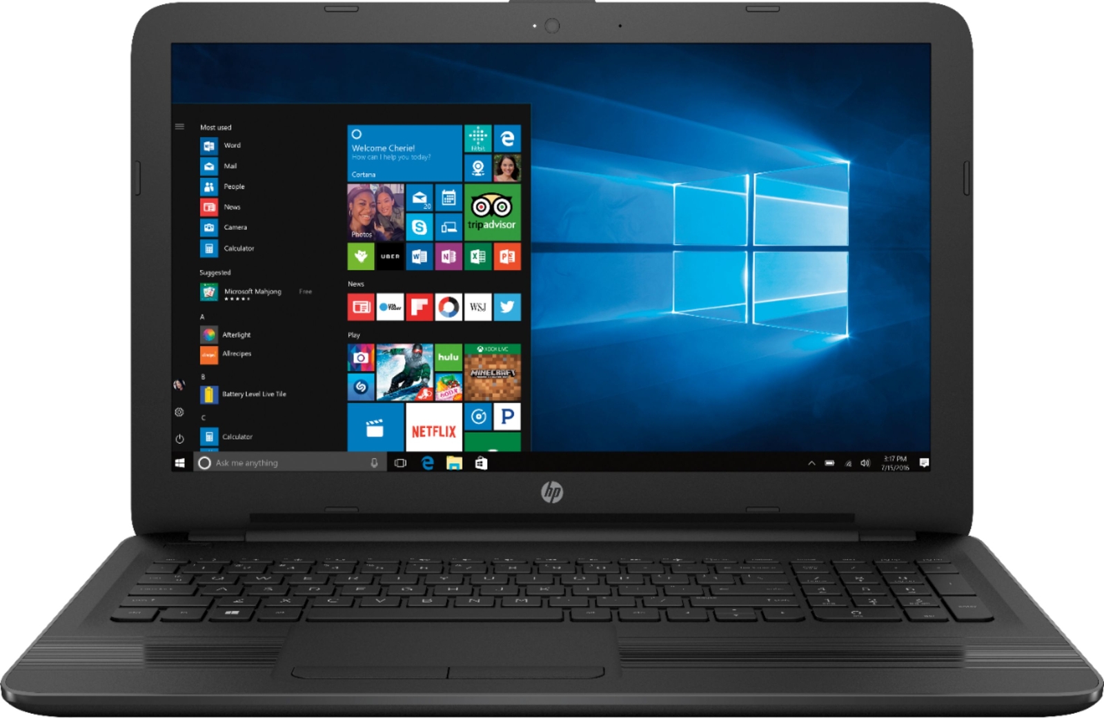 HP 15z 15.6″ HD WLED Laptop AMD Athlon Gold 3150U 12GB 1TB HDD W10HBlack D GRADE