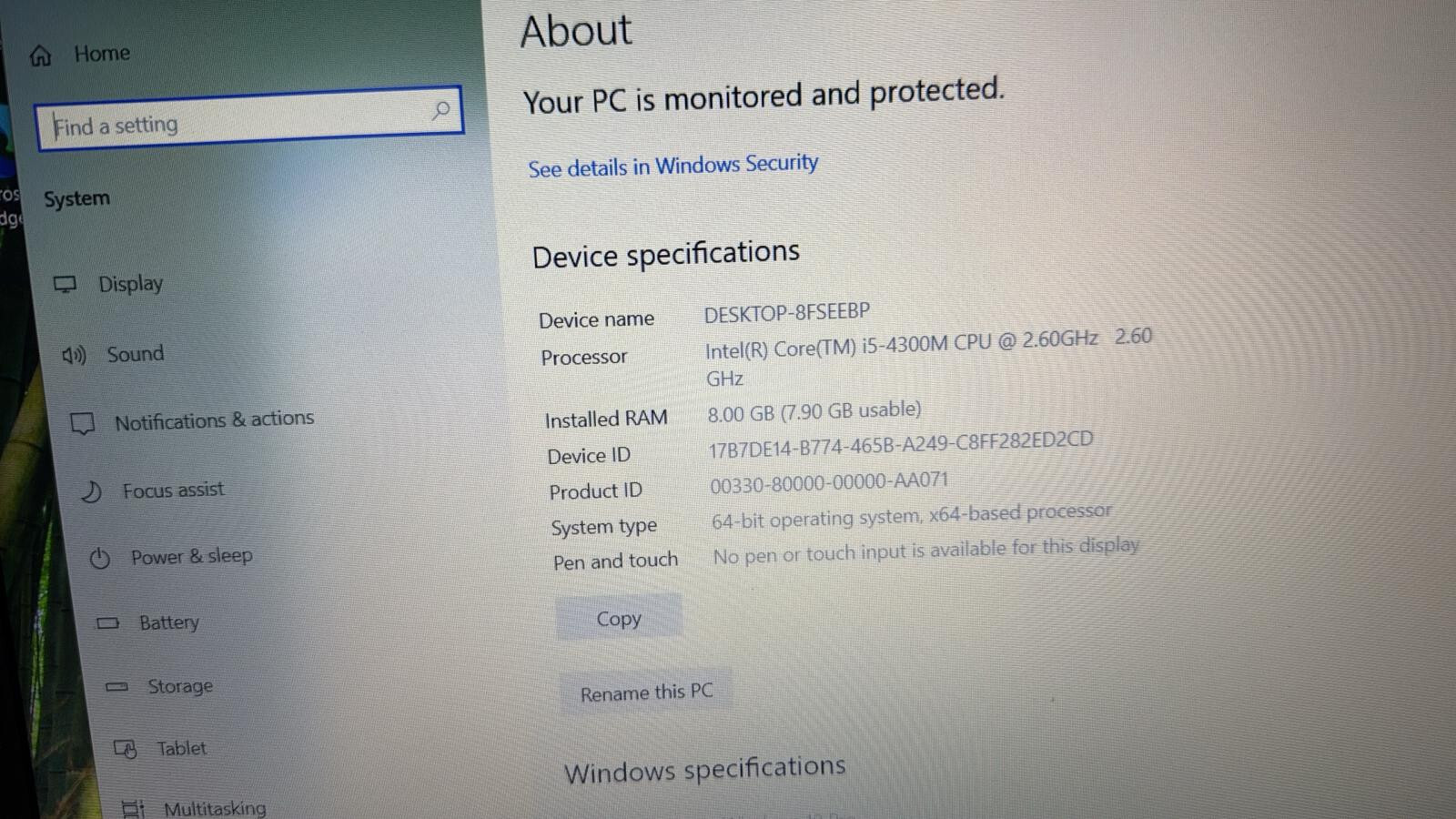 Lenovo ThinkPad L540 Laptop Intel Core i5-4300M 8Gb RAM 512GB SSD Win10 Pro