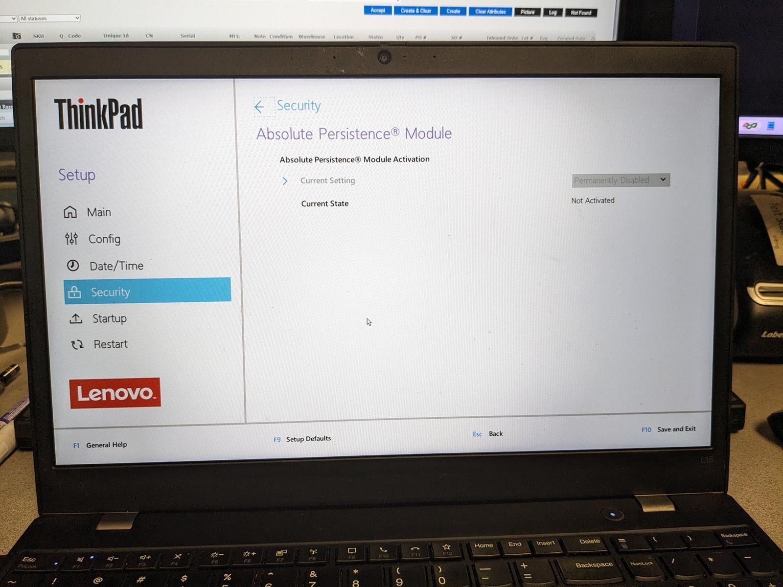 LENOVO THINKPAD L15 i5-10210U @ 1.60GHz, 8GB RAM, NO HDD/OS