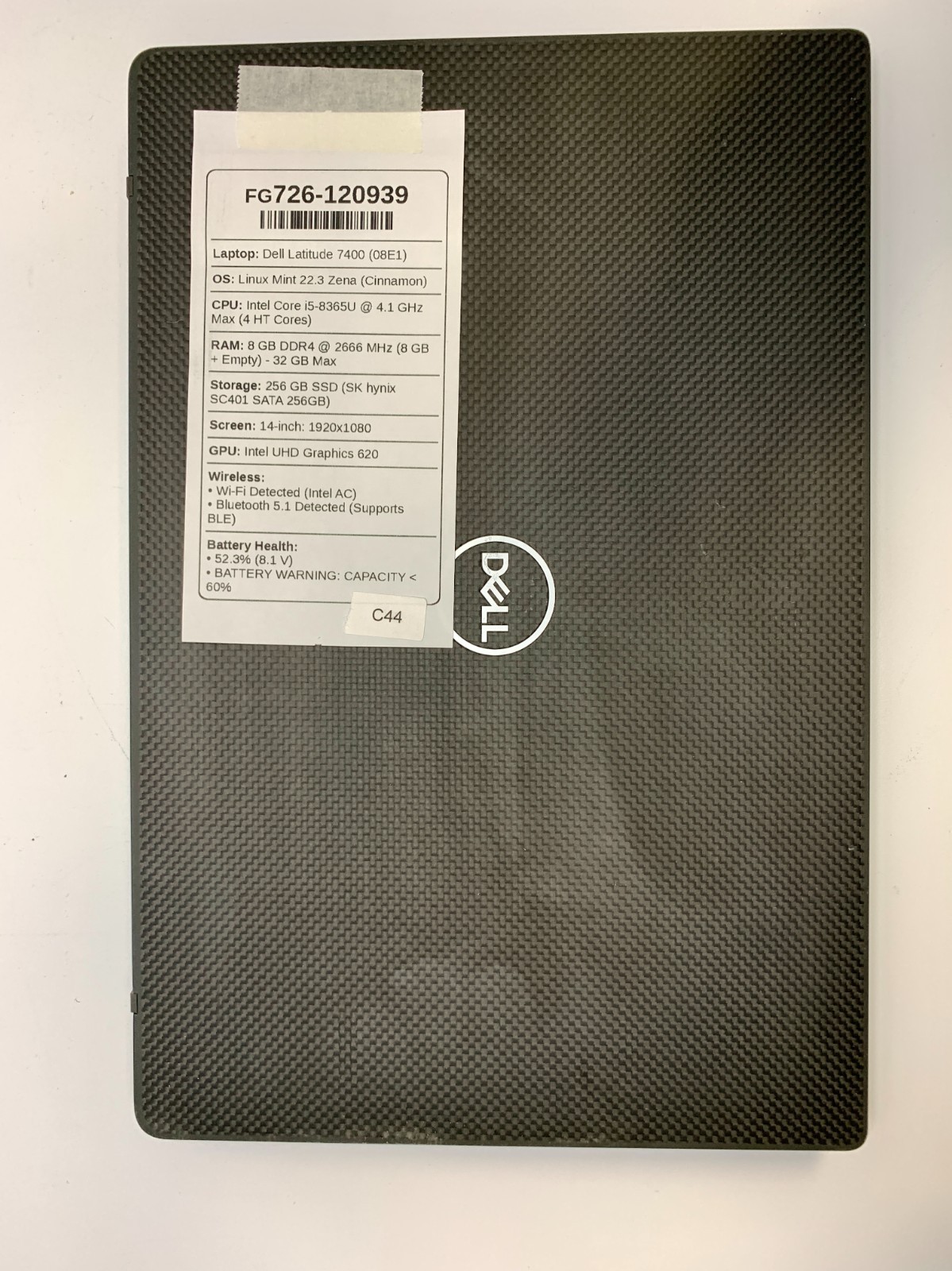 Dell Latitude 7400 | i5-8365U | 8GB RAM | 256GB SSD | LINUX