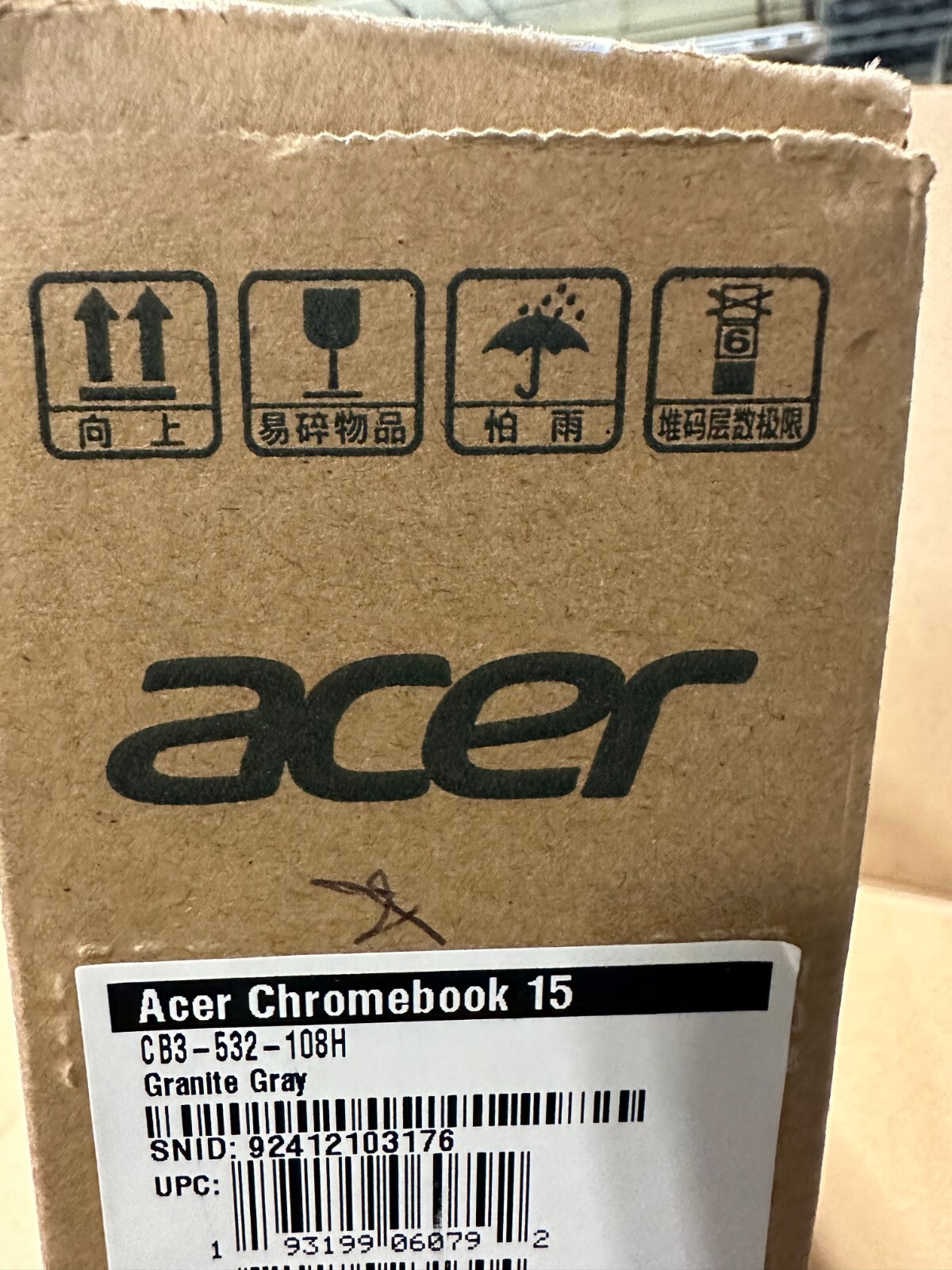 Acer ChromeBook N15Q9 15″ Intel Atom x5-E8000 4GB RAM CB3-532-108H
