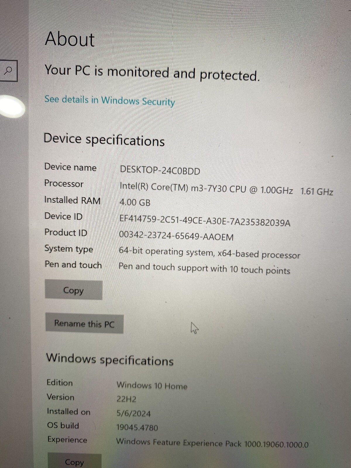 Microsoft Surface Pro 5 1796 12.3″ Core m3-7Y30 4GB RAM 128GB SSD W Keyboard