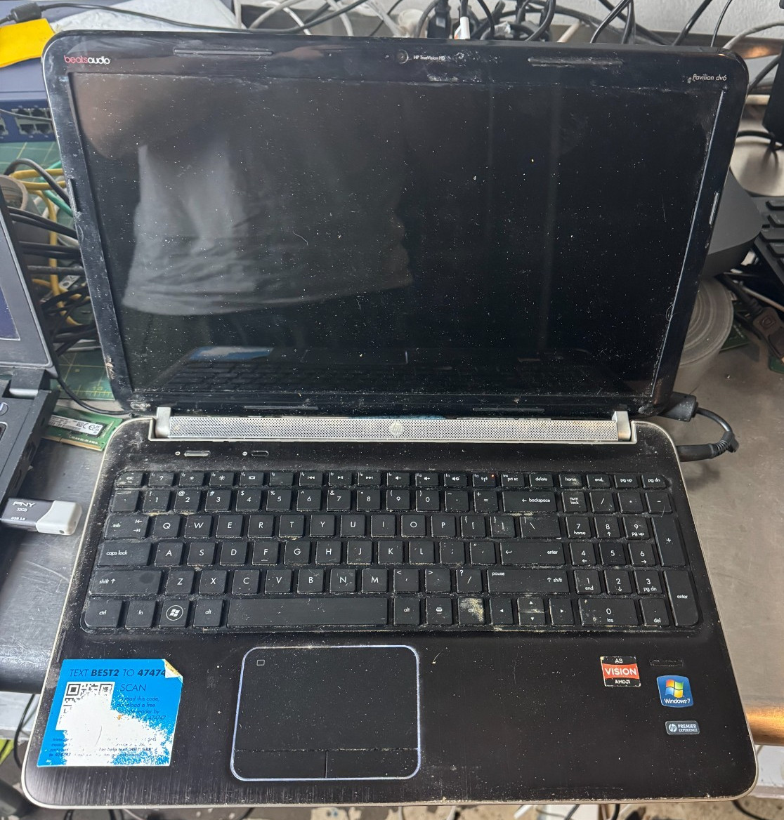 HP Pavilion dv6 AMD Vision A8 Laptop for Parts/Repair #4863