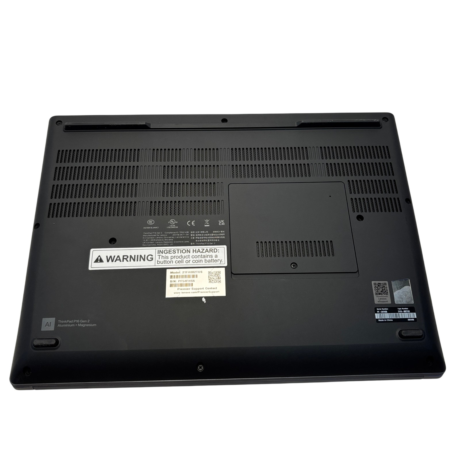 Lenovo ThinkPad 21FA002TUS Laptop Win 11 Core i7-13700HX 2.1Ghz 32GB RAM 1TB SSD