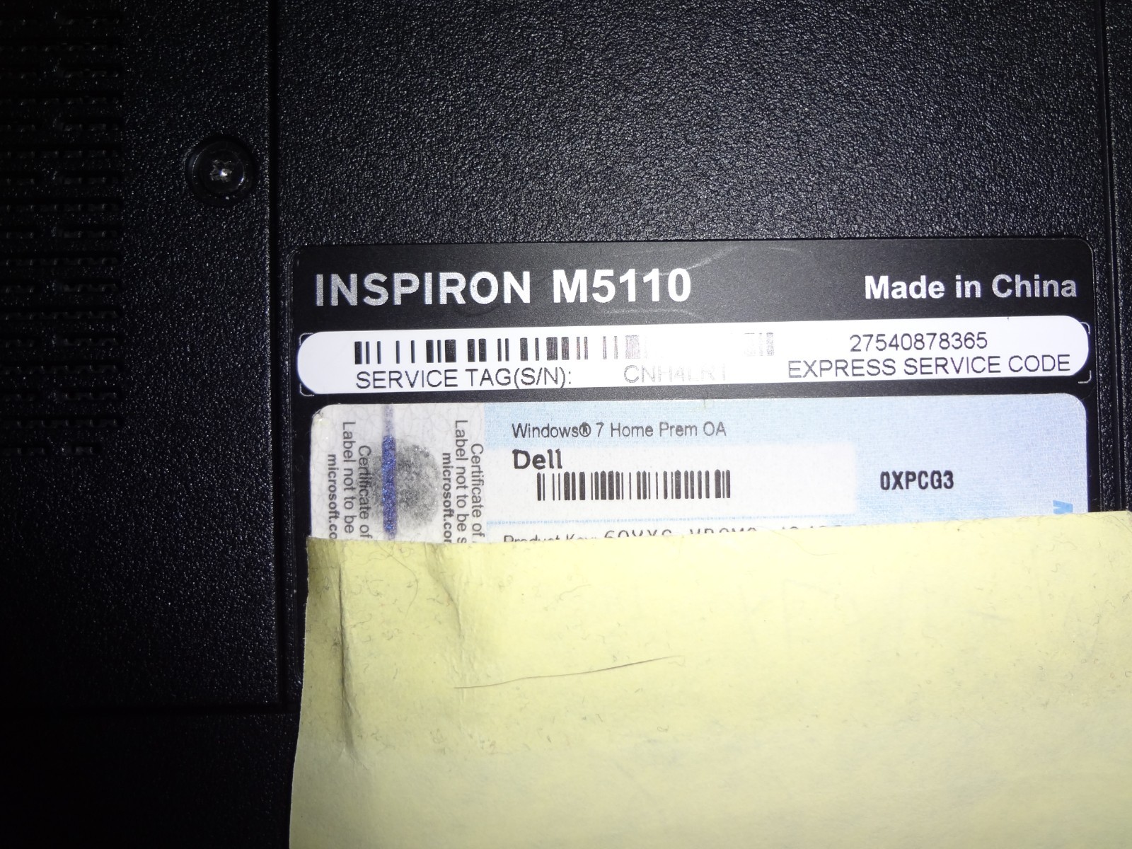 DELL INSPIRON M5110 LAPTOP COMPUTER WIN 10 AMD A4-3305M 8GB DDR3 RAM RADEON DVD