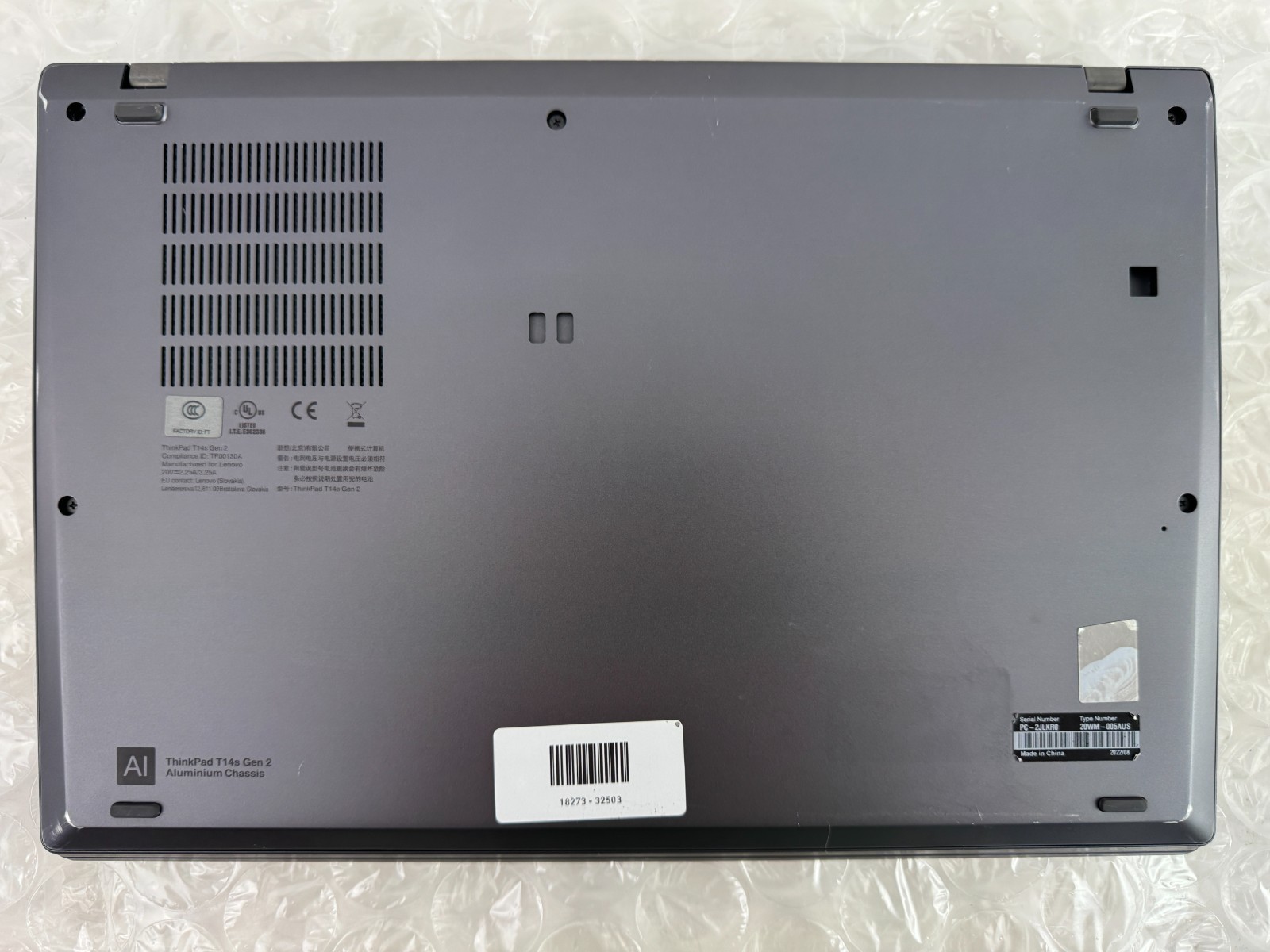 Lenovo ThinkPad T14s Gen 2 i7-1185G7 16GB 256GB SSD 14″ FHD Win 11 Pro